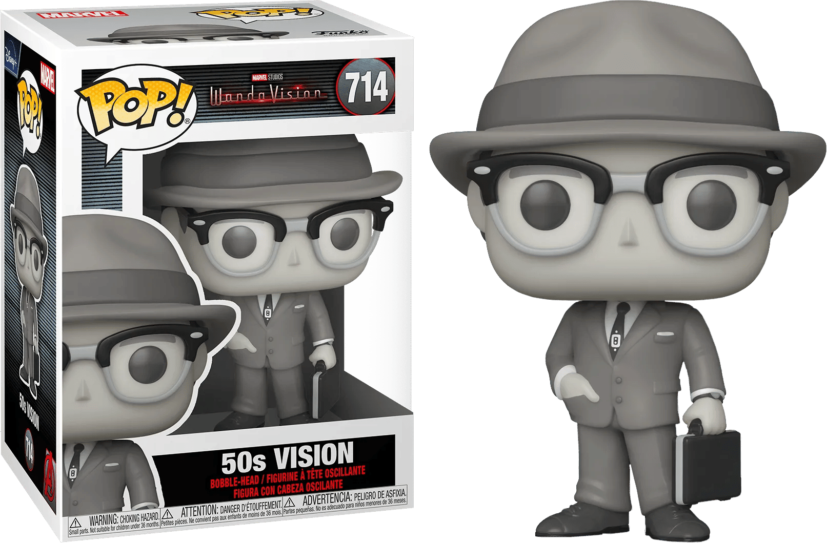 Funko WandaVision - 50's Vision Black & White (with chase) Pop! Vinyl