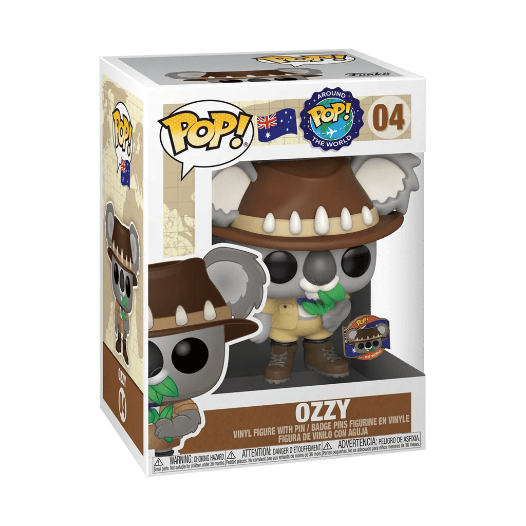 Funko Around the World - Ozzy Koala (Australia) Pop! Vinyl with Pin [RS]