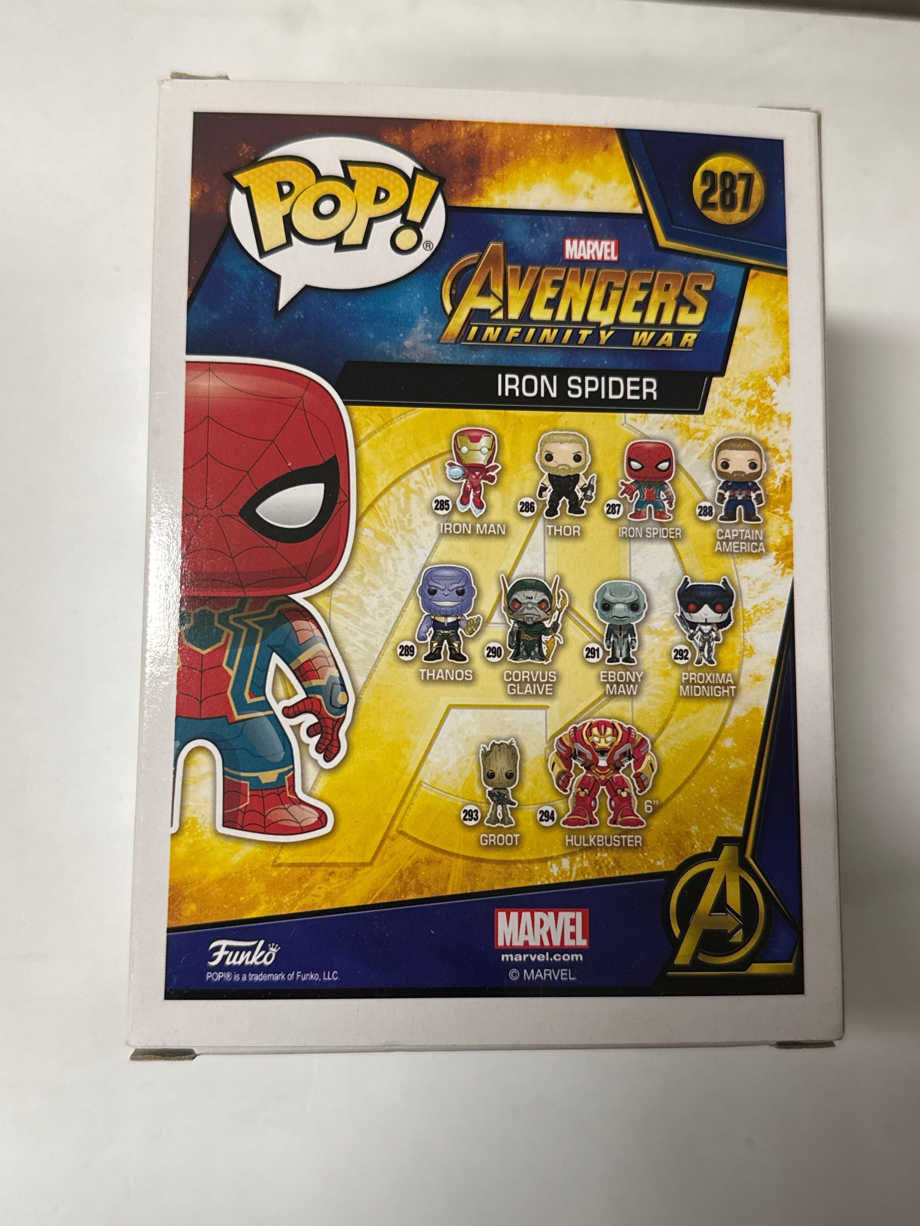 Funko Avengers 3: Infinity War - Iron Spider Pop! Vinyl #287