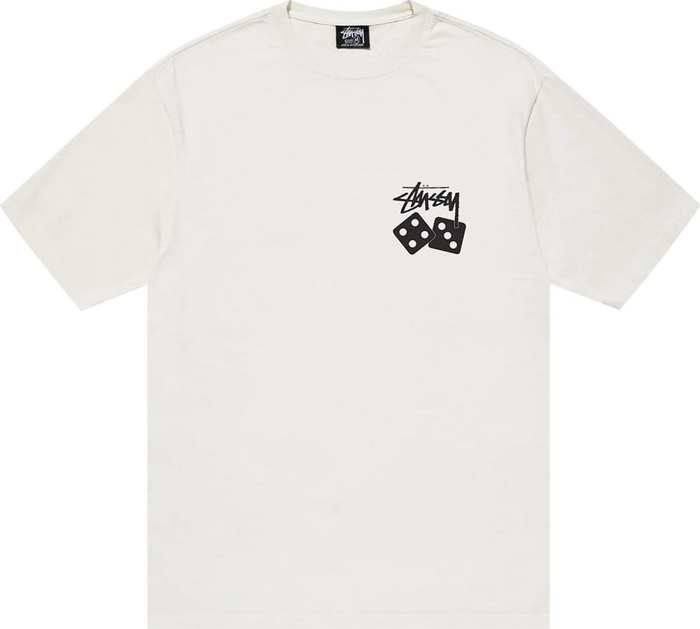 Stussy Dice Pigment Dyed T-Shirt Natural