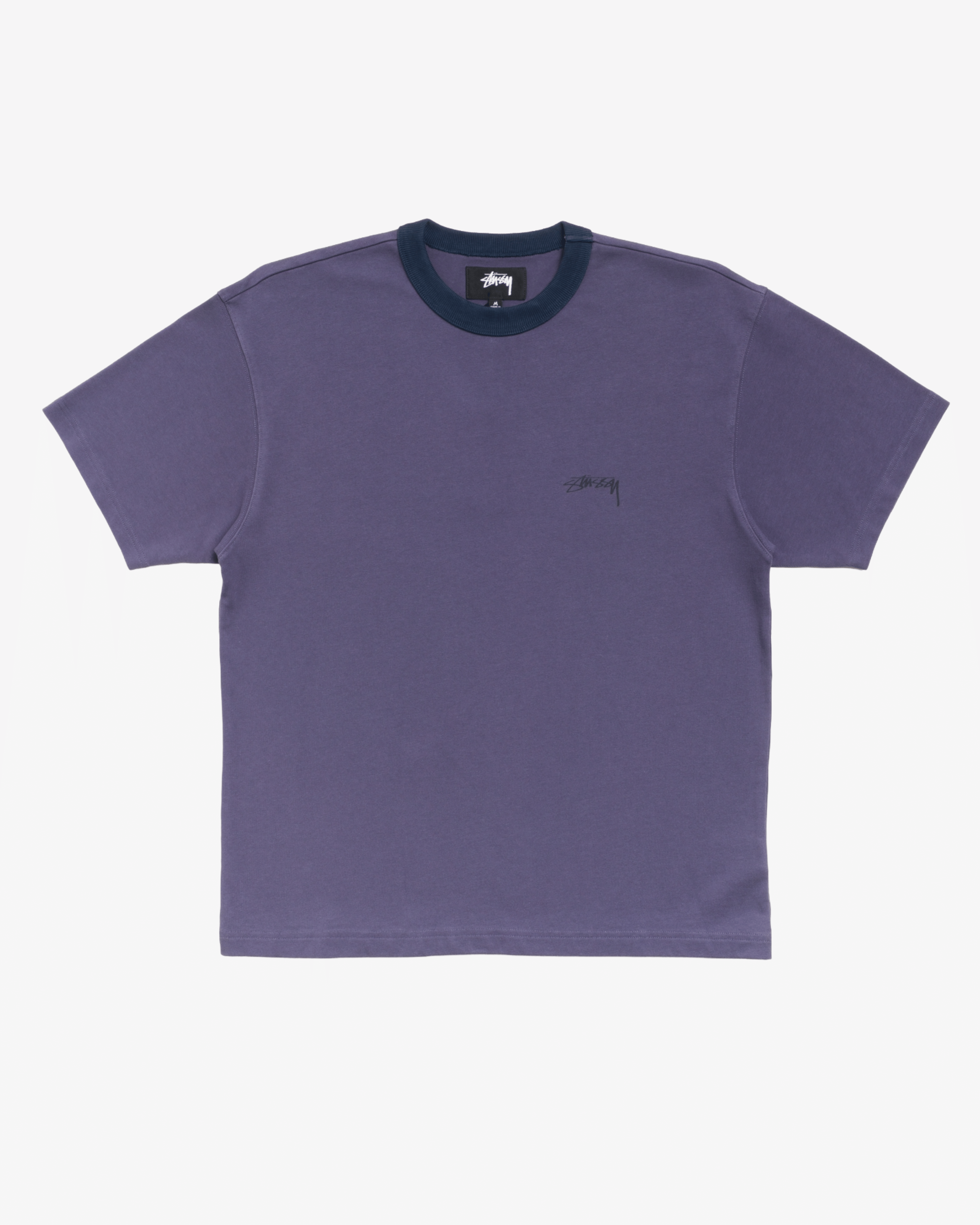 Stüssy - Men's Ss Ringer T-Shirt - (Purple)