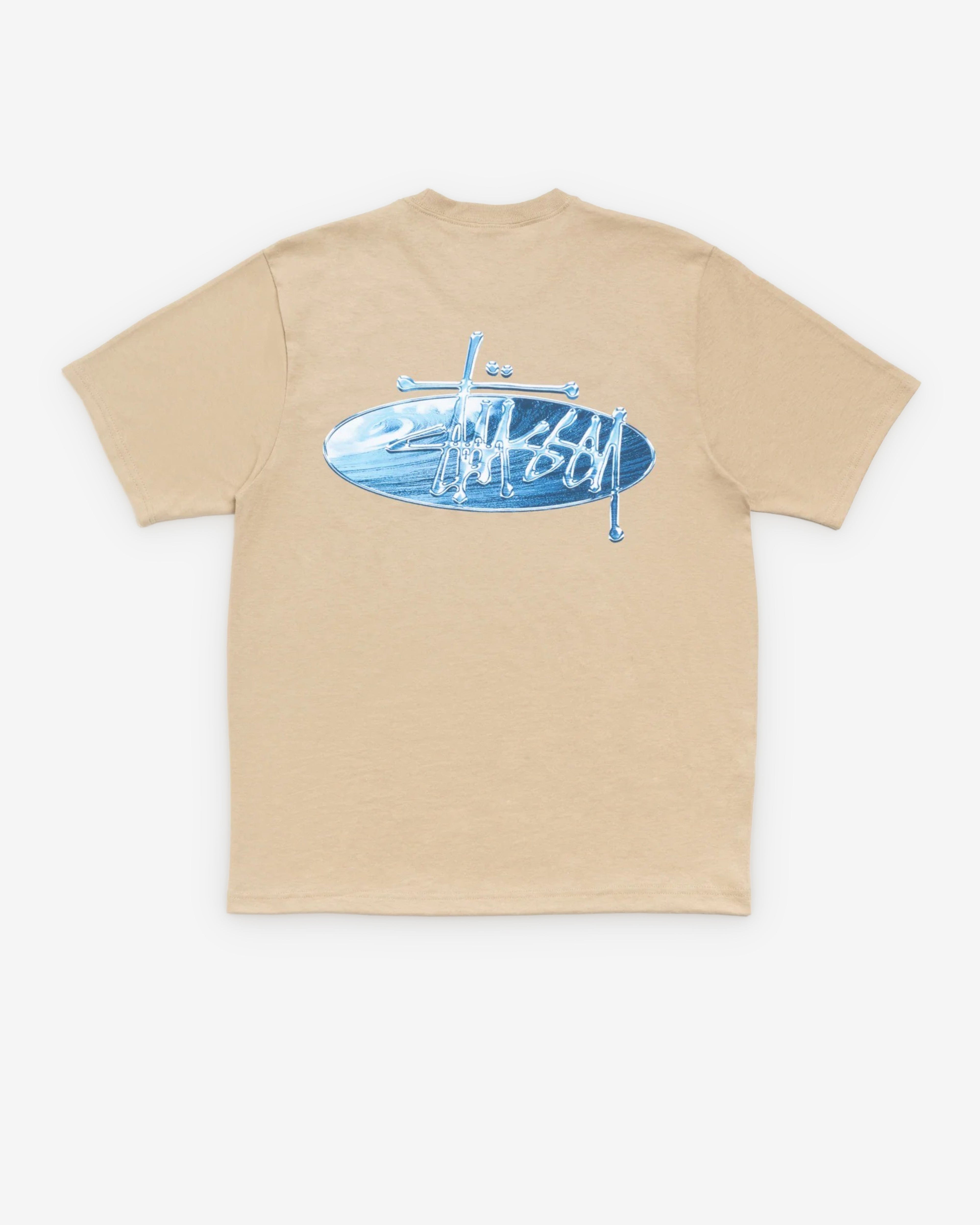Stussy - Men's Wave Oval T-Shirt - (Khaki)