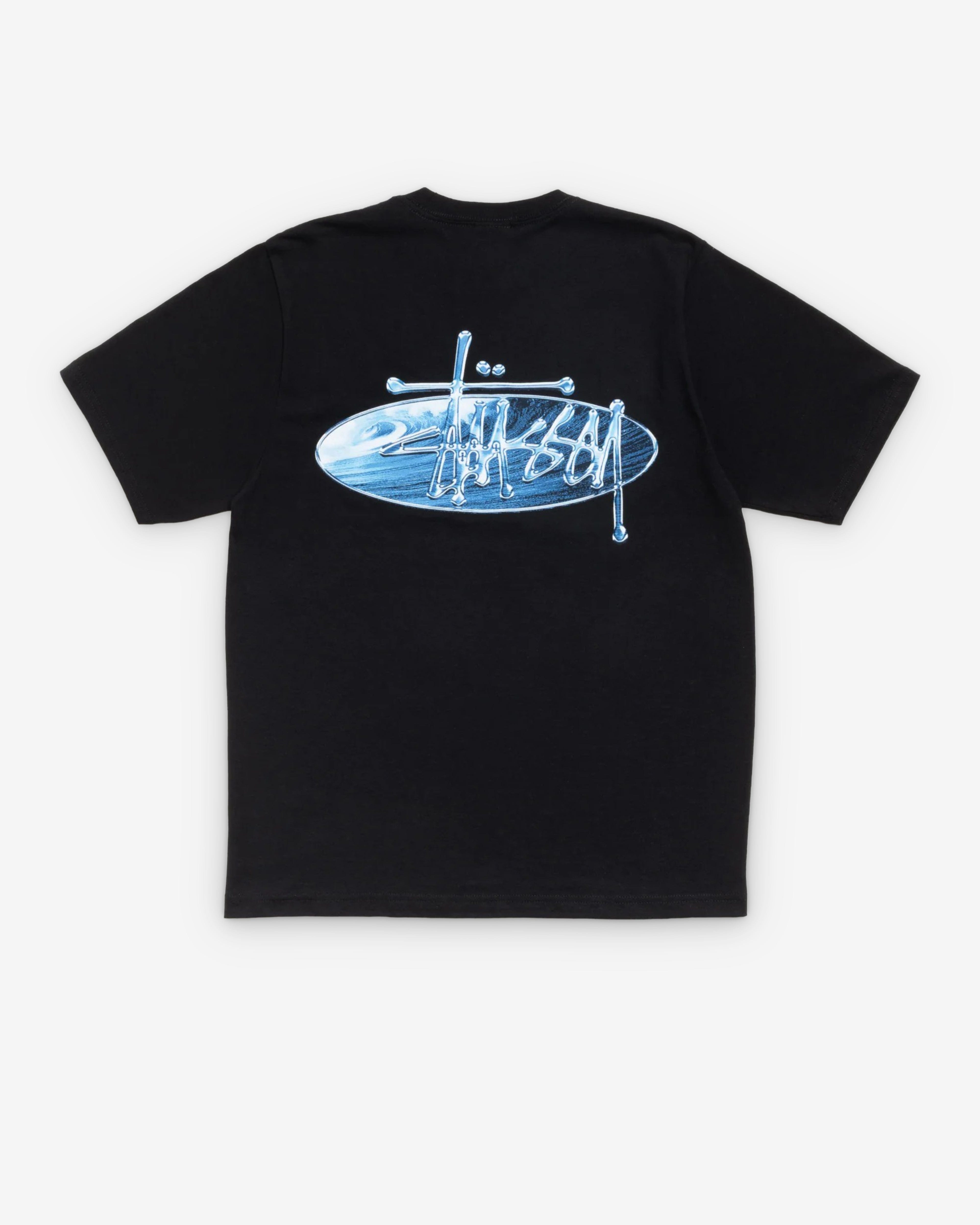 Stussy - Men's Wave Oval T-Shirt - (Black)