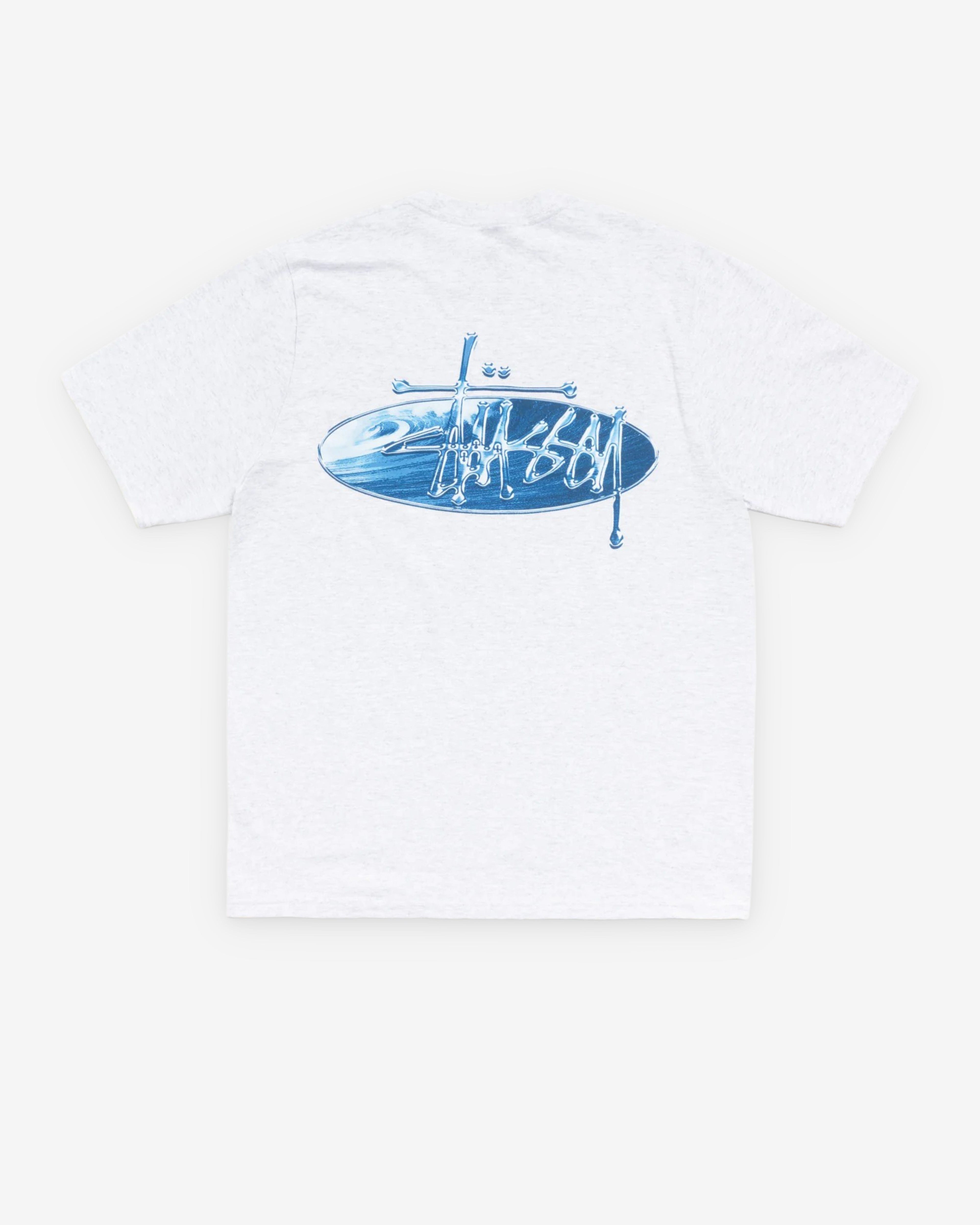 Stussy - Men's Wave Oval T-Shirt - (Ash Heather)