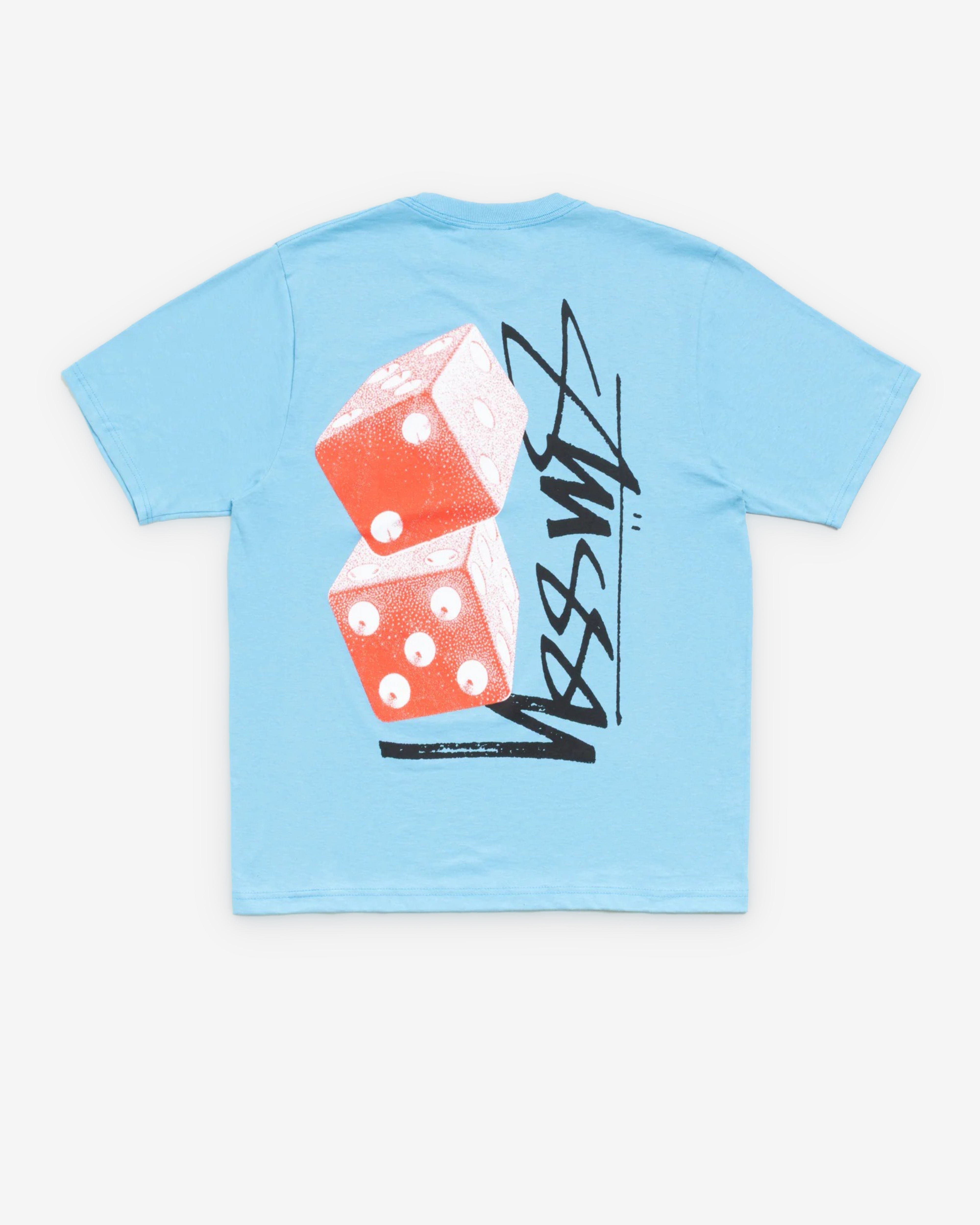Stüssy - Men's Tall Dice T-Shirt - (Sky Blue)