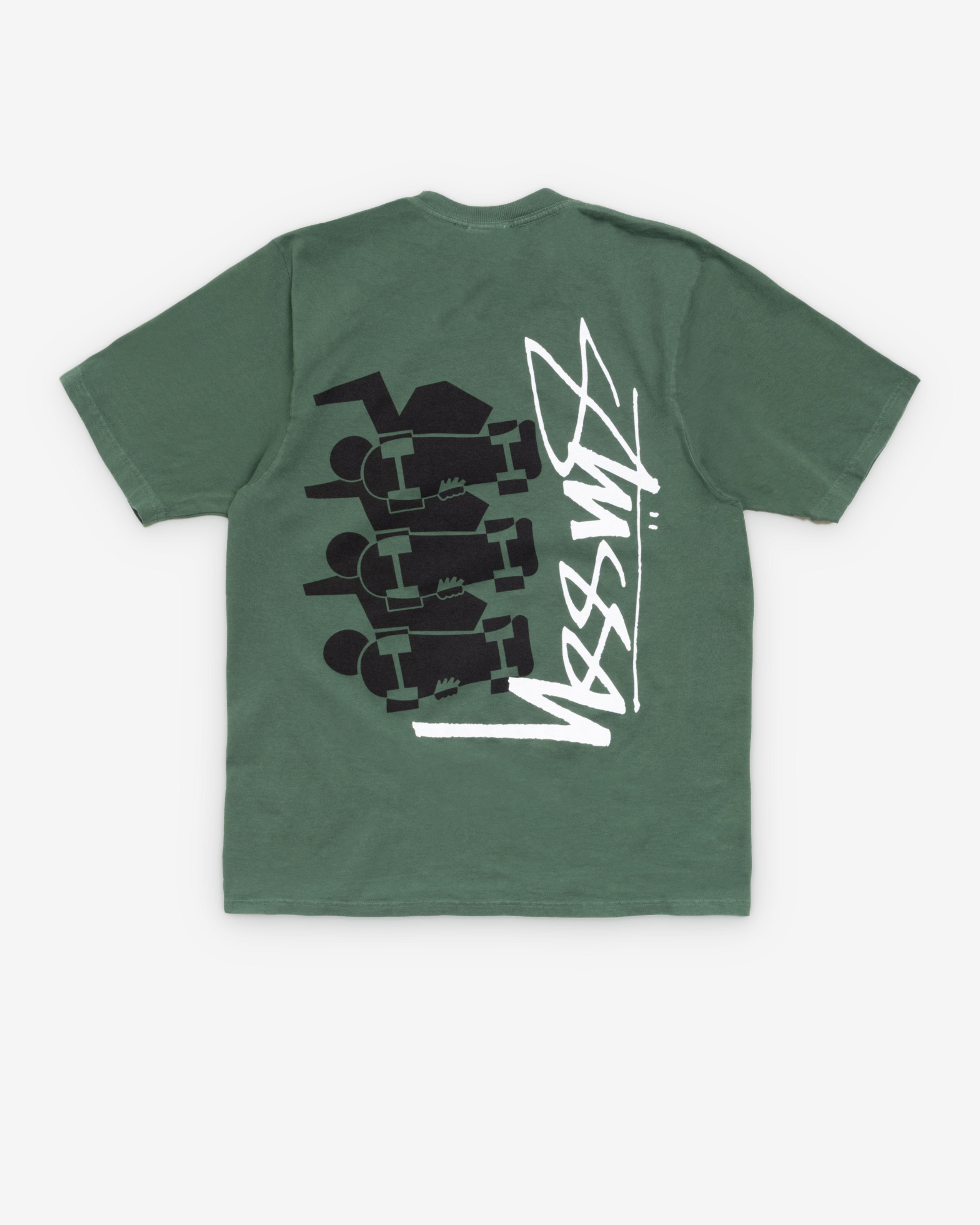 Stüssy - Men's Skate Stack Pig. Dyed T-Shirt - (Pine)