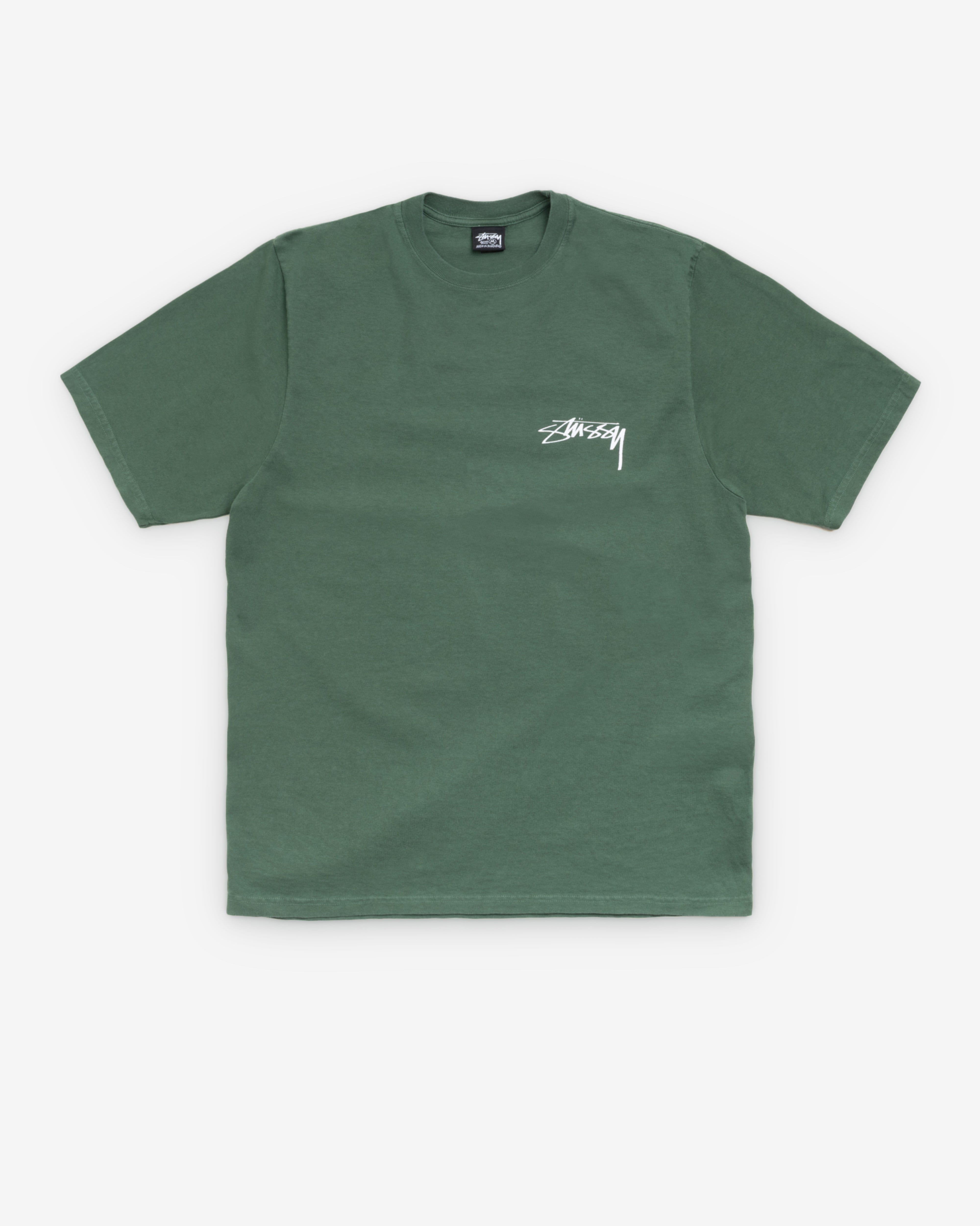Stüssy - Men's Skate Stack Pig. Dyed T-Shirt - (Pine)