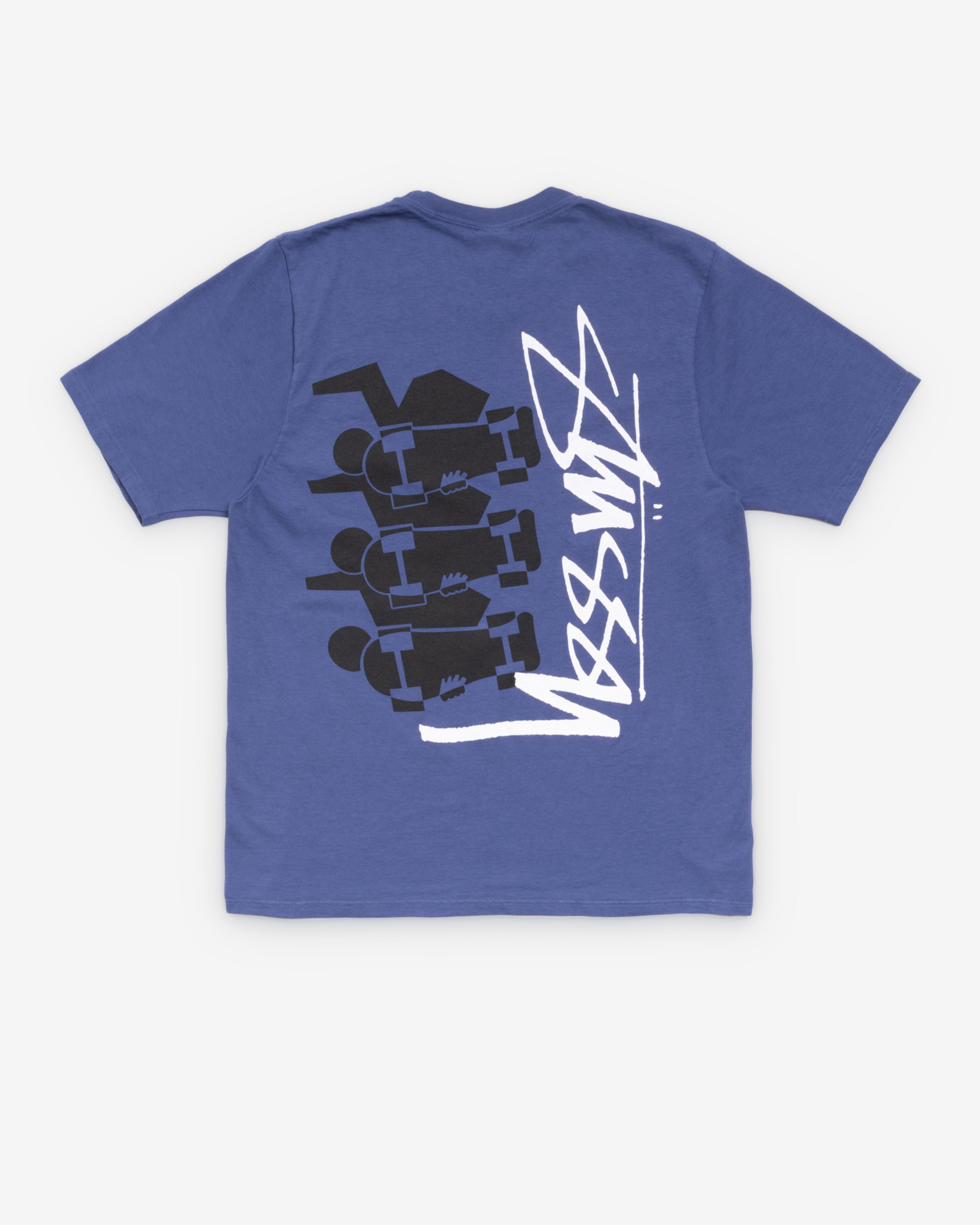 Stüssy - Men's Skate Stack Pig. Dyed T-Shirt - (Indigo)