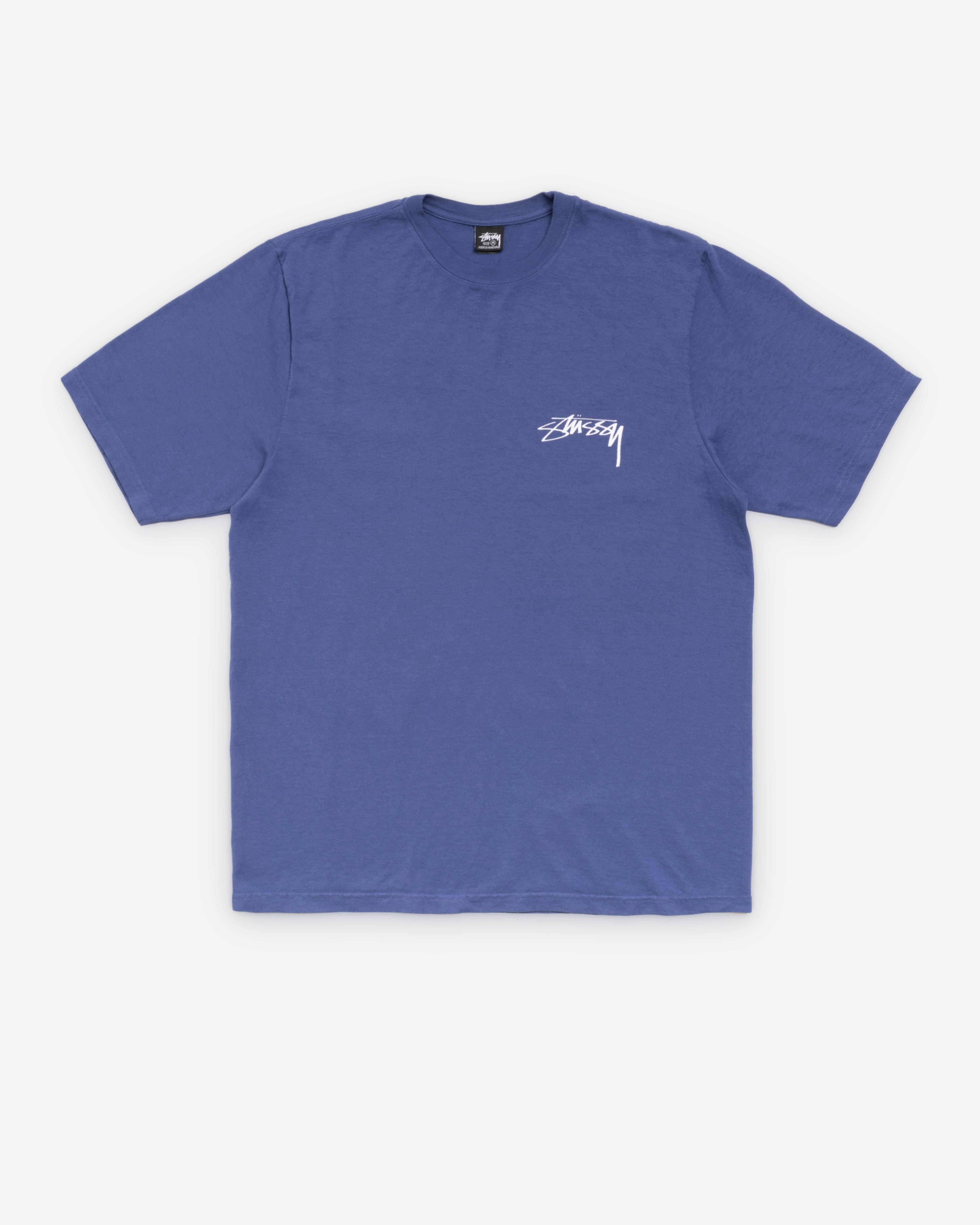Stüssy - Men's Skate Stack Pig. Dyed T-Shirt - (Indigo)