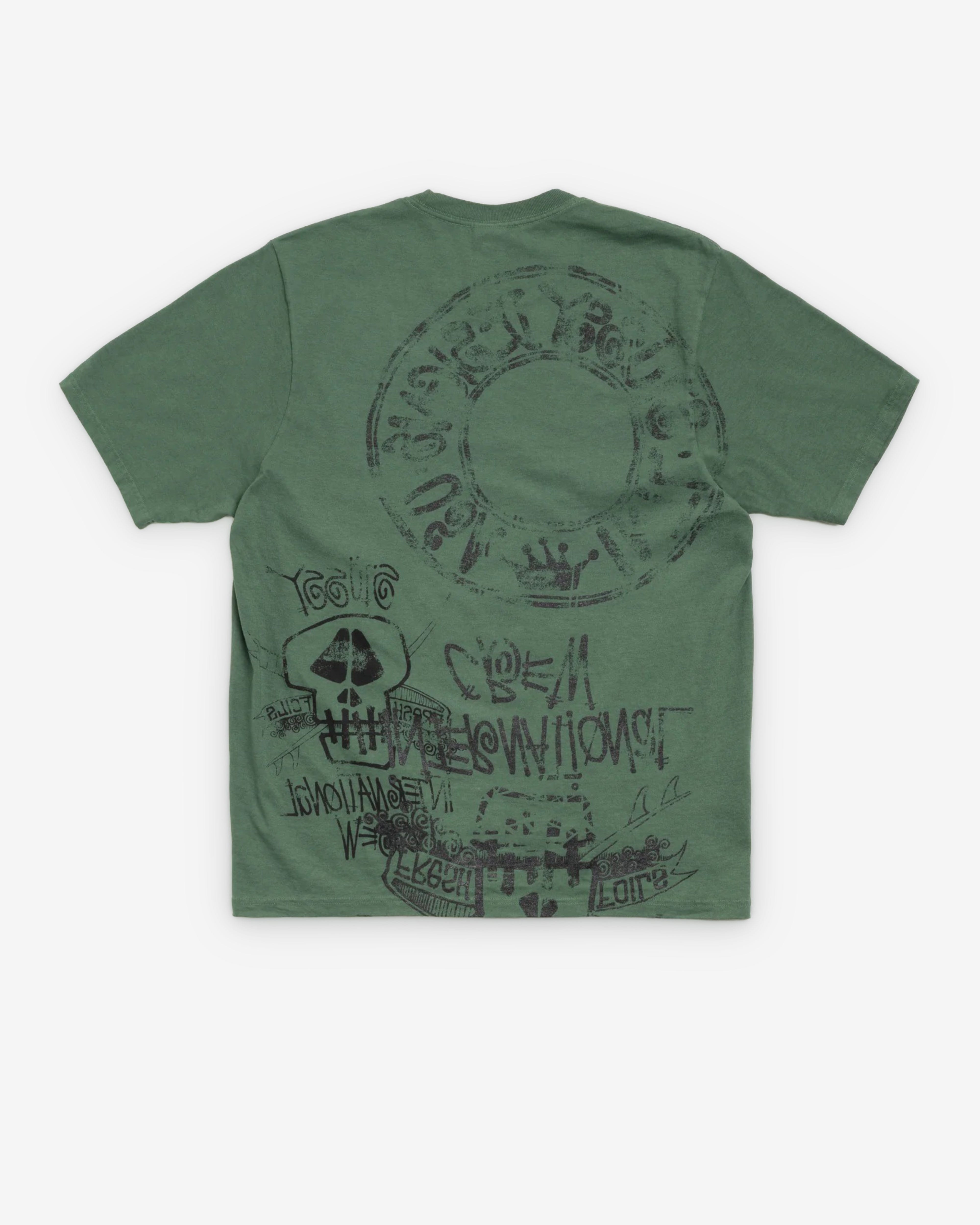 Stüssy - Men's Skulls Pigment Dyed T-Shirt - (Pine)