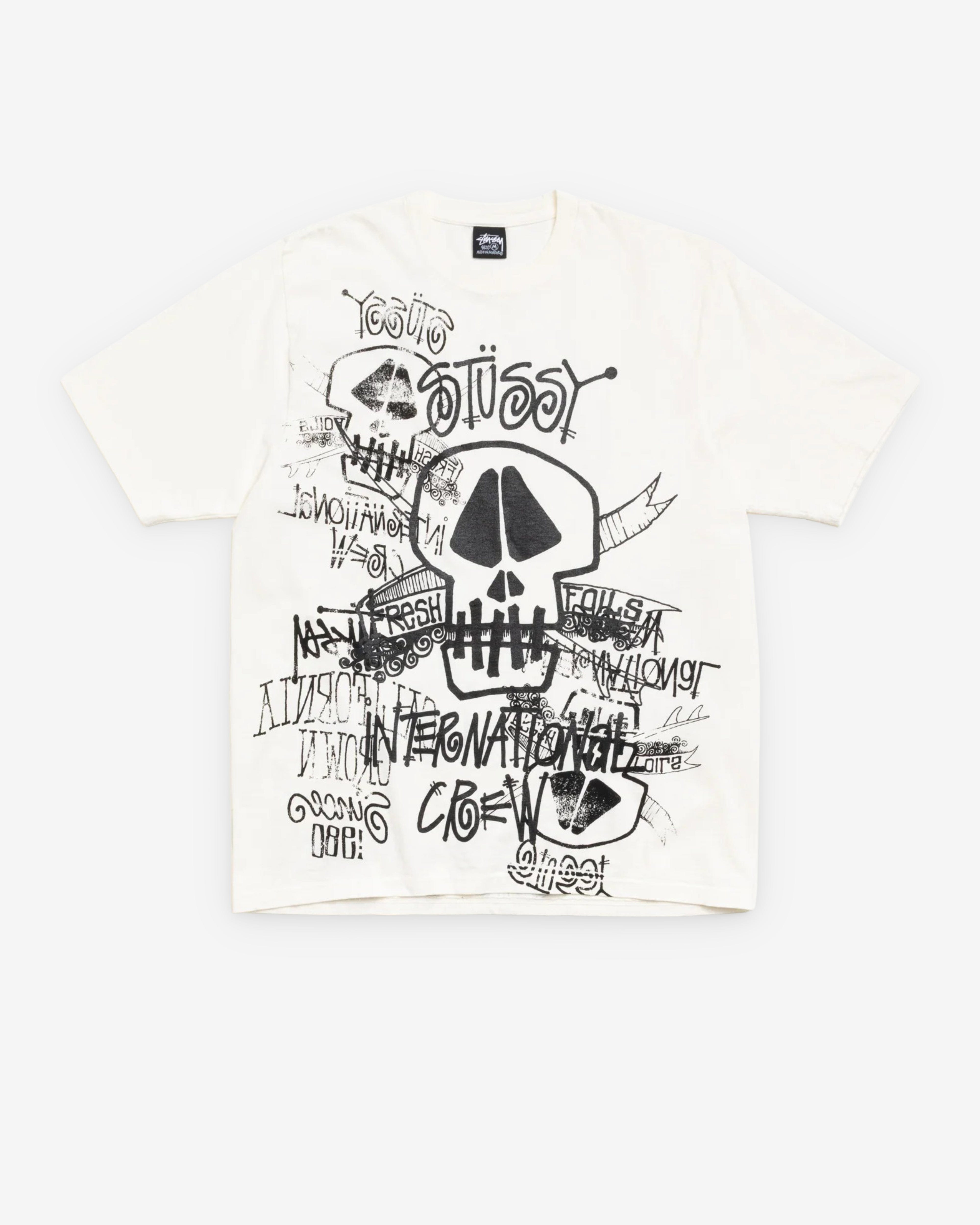 Stüssy - Men's Skulls Pigment Dyed T-Shirt - (Natural)