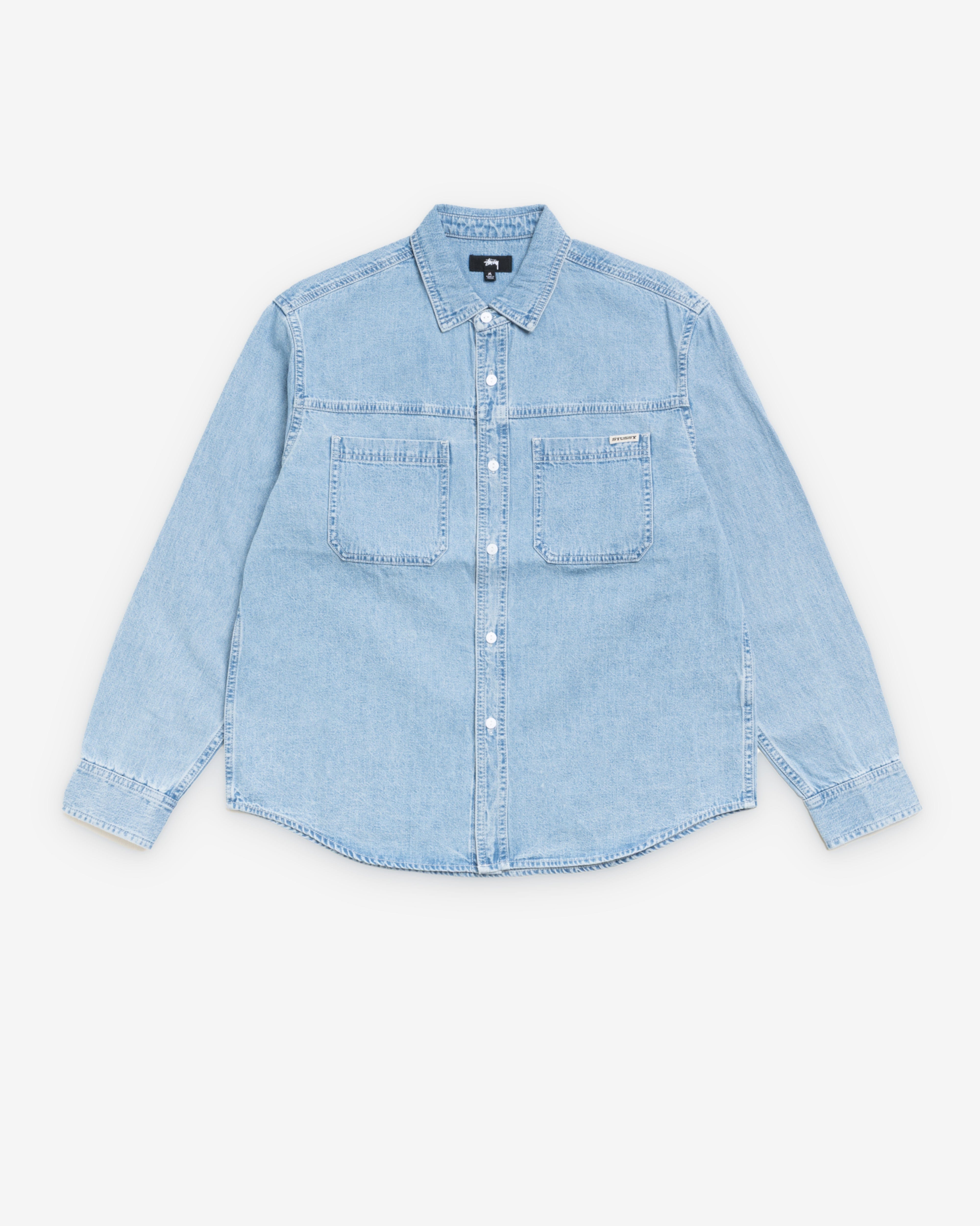 Stussy - Men's Work Denim Shirt - (Light Wash)