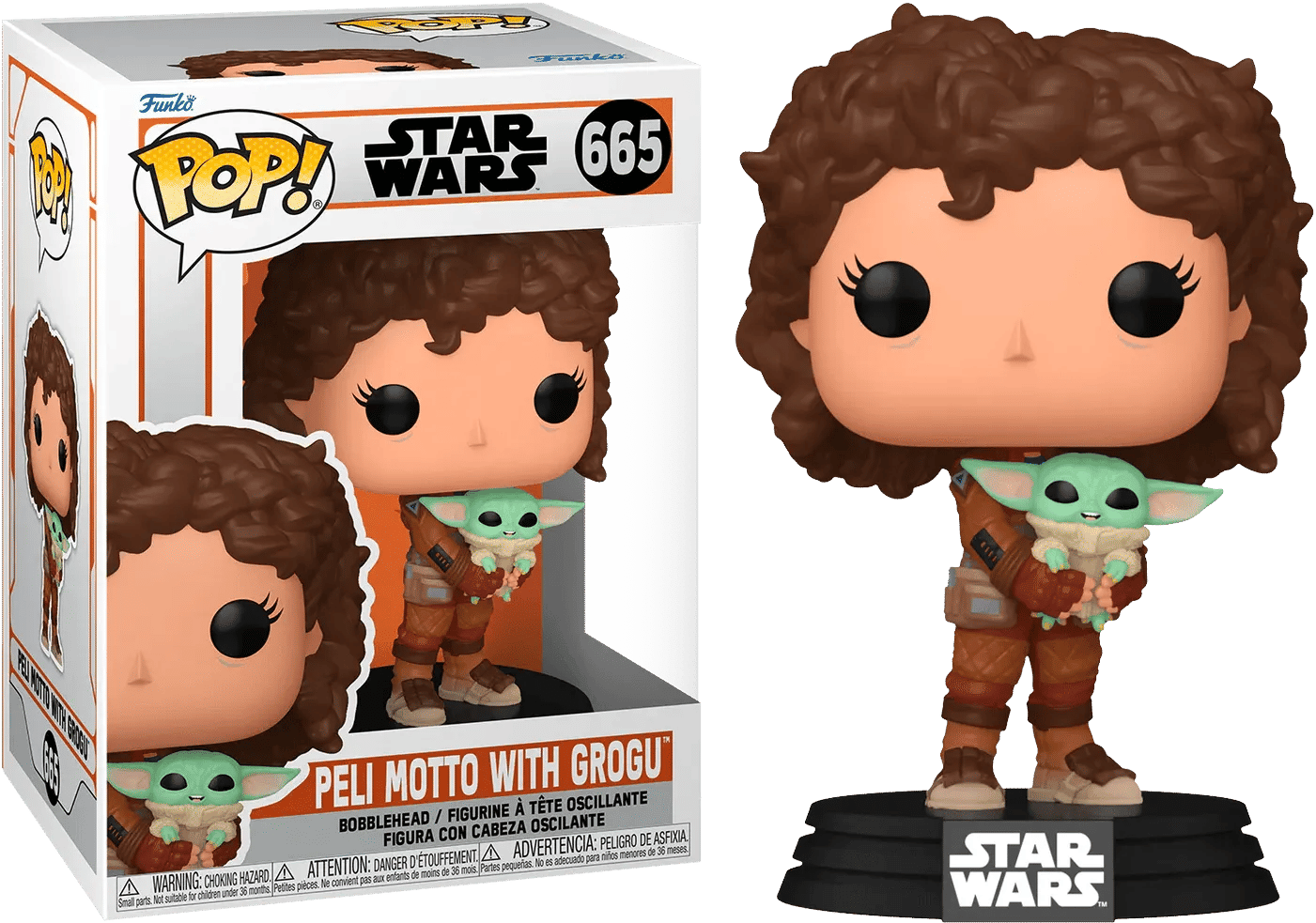 Funko Star Wars: Mandalorian - Peli Motto & Grogu Pop! Vinyl