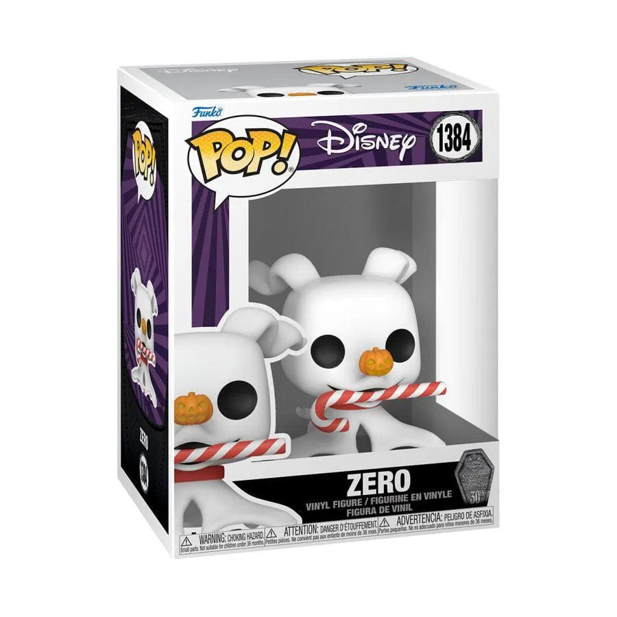 Funko The Nightmare Before Christmas 30th Anniversary - Zero with Candy Cane Pop! Vinyl