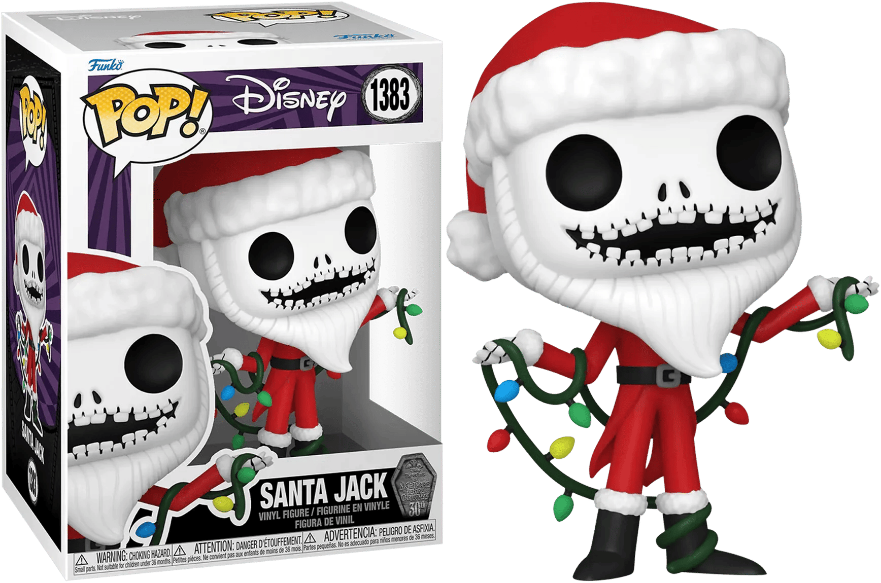 Funko The Nightmare Before Christmas 30th Anniversary - Santa Jack Pop! Vinyl