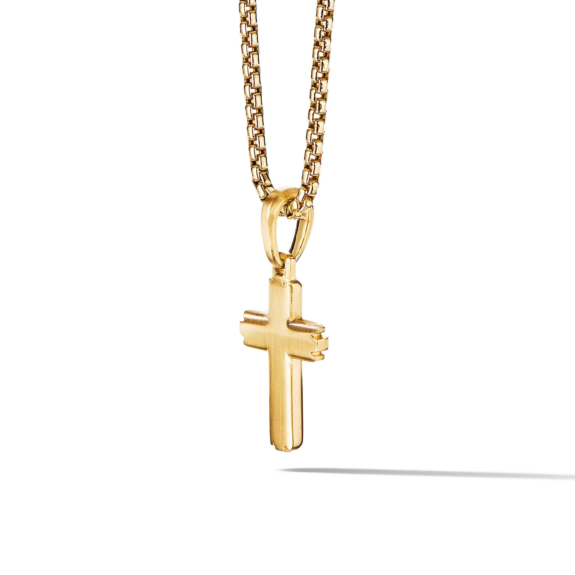 David Yurman Deco Cross Pendant in 18k Yellow Gold - D25386M88