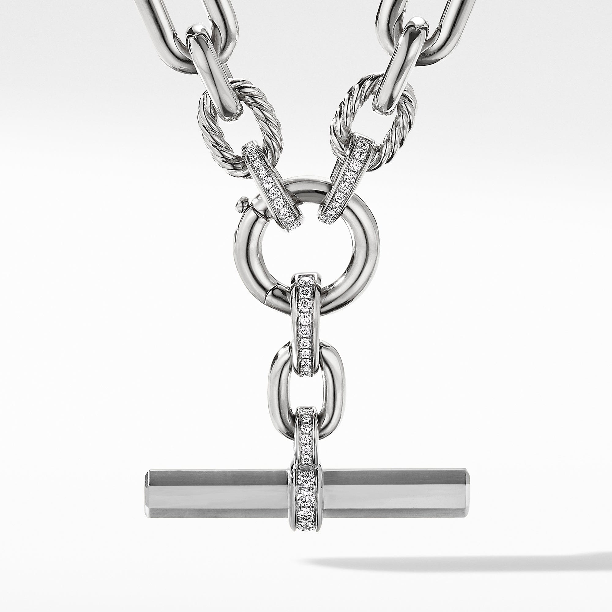 David Yurman Lexington Chain Necklace with Diamonds - N16699DSSADI