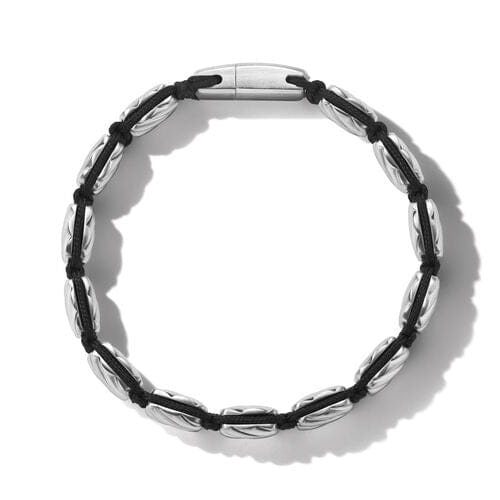 David Yurman Sculpted Cable Woven Tile Bracelet in Sterling Silver