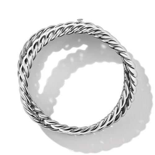 David Yurman Sculpted Cable Triple Wrap Bracelet in Sterling Silver