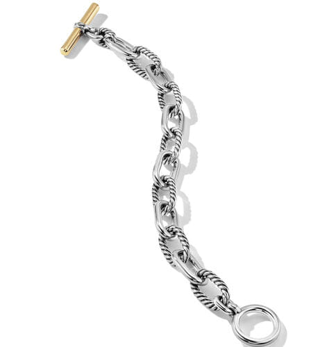 David Yurman DY Madison Toggle Chain Bracelet with 18K Yellow Gold