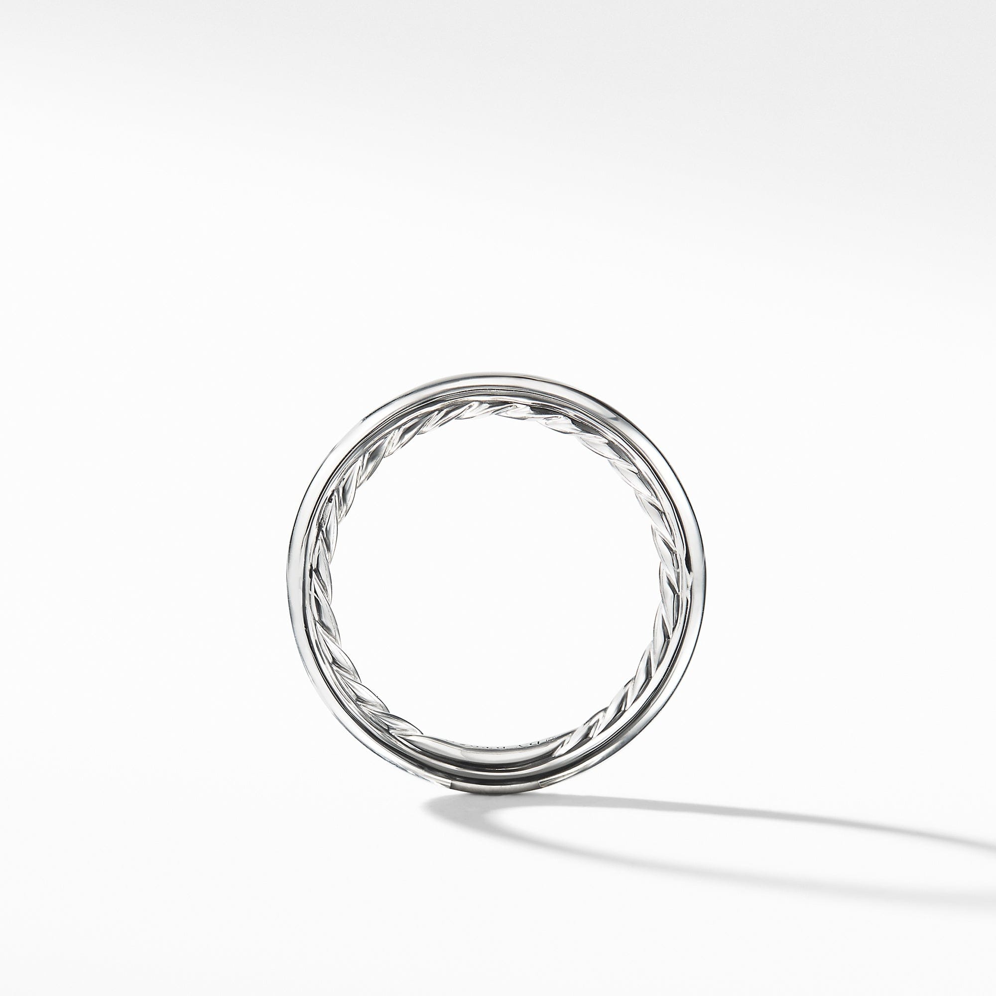 David Yurman Smooth 2.5 mm Ring in Platinum, Size 7