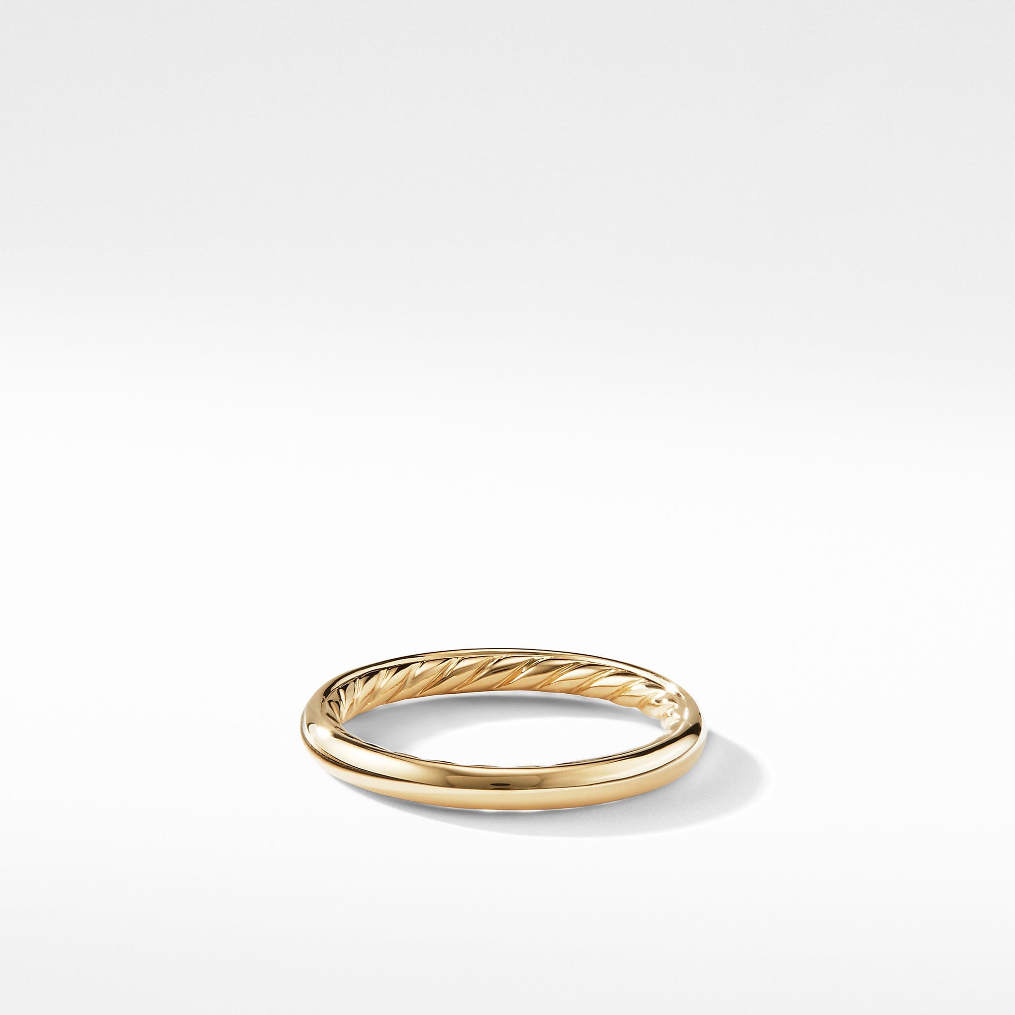 David Yurman Smooth 2.5 mm Ring in 18K Yellow Gold, Size 6