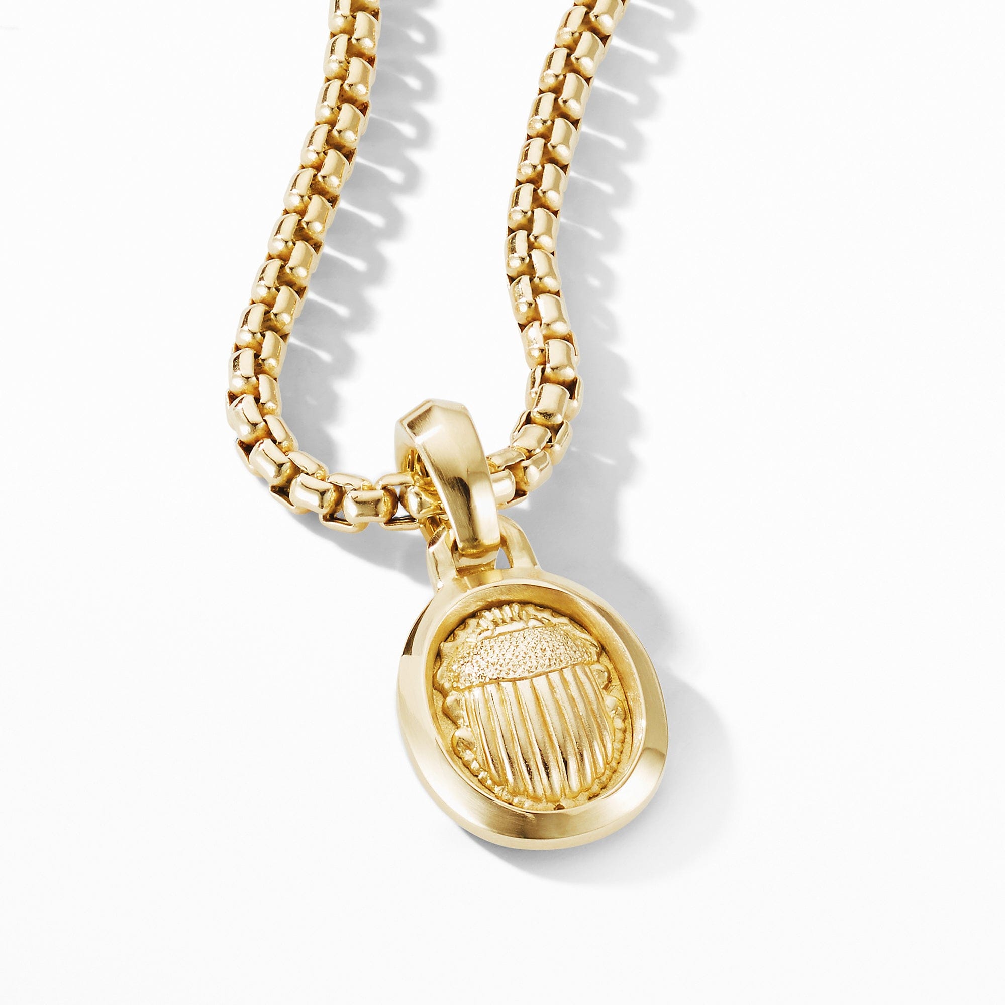 David Yurman Petrvs® Small Scarab Pendant in 18K Yellow Gold