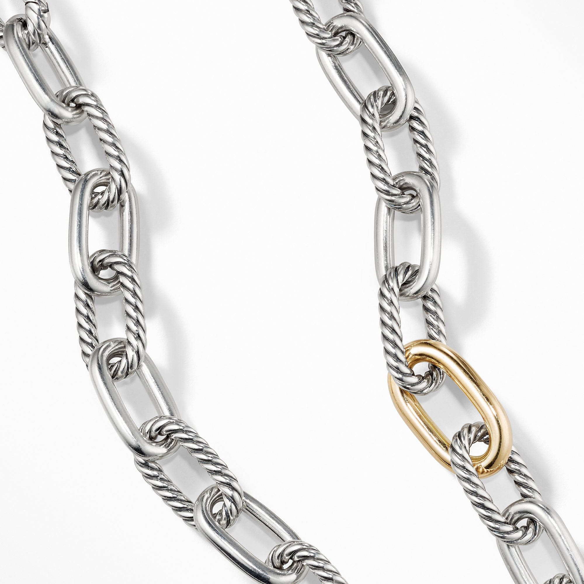 David Yurman DY Madison® Medium Necklace with 18K Gold, 11 mm, 18.5" Length