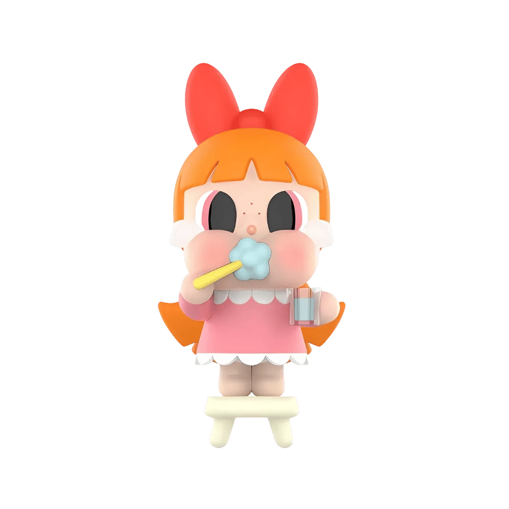 Pop Mart CRYBABY x Powerpuff Girls Series Brushing Teeth Blossom Figure