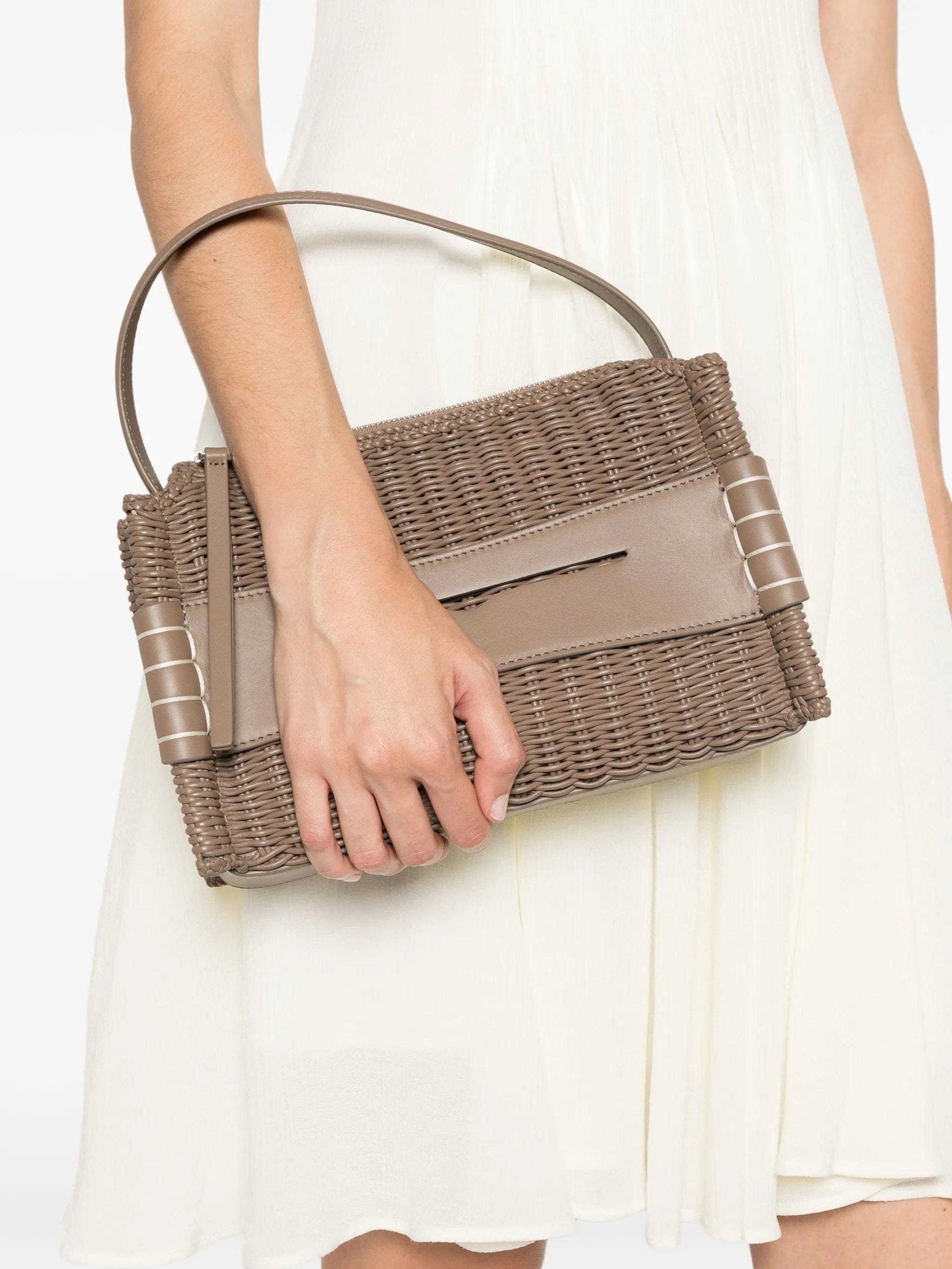 JW Anderson Woven Loafer zip - up tote bag