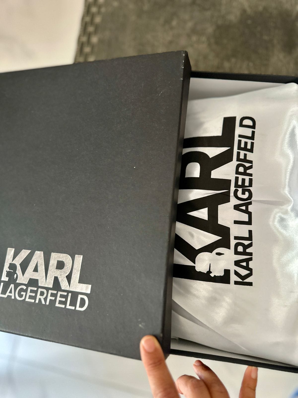 Brand New Karl Lagerfeld Ikon K Metallic Crossbody Bag