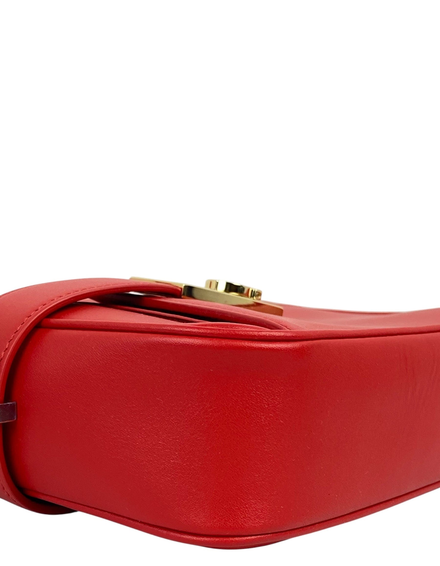 ASC Resale Ferragamo Red Gancio Crossbody