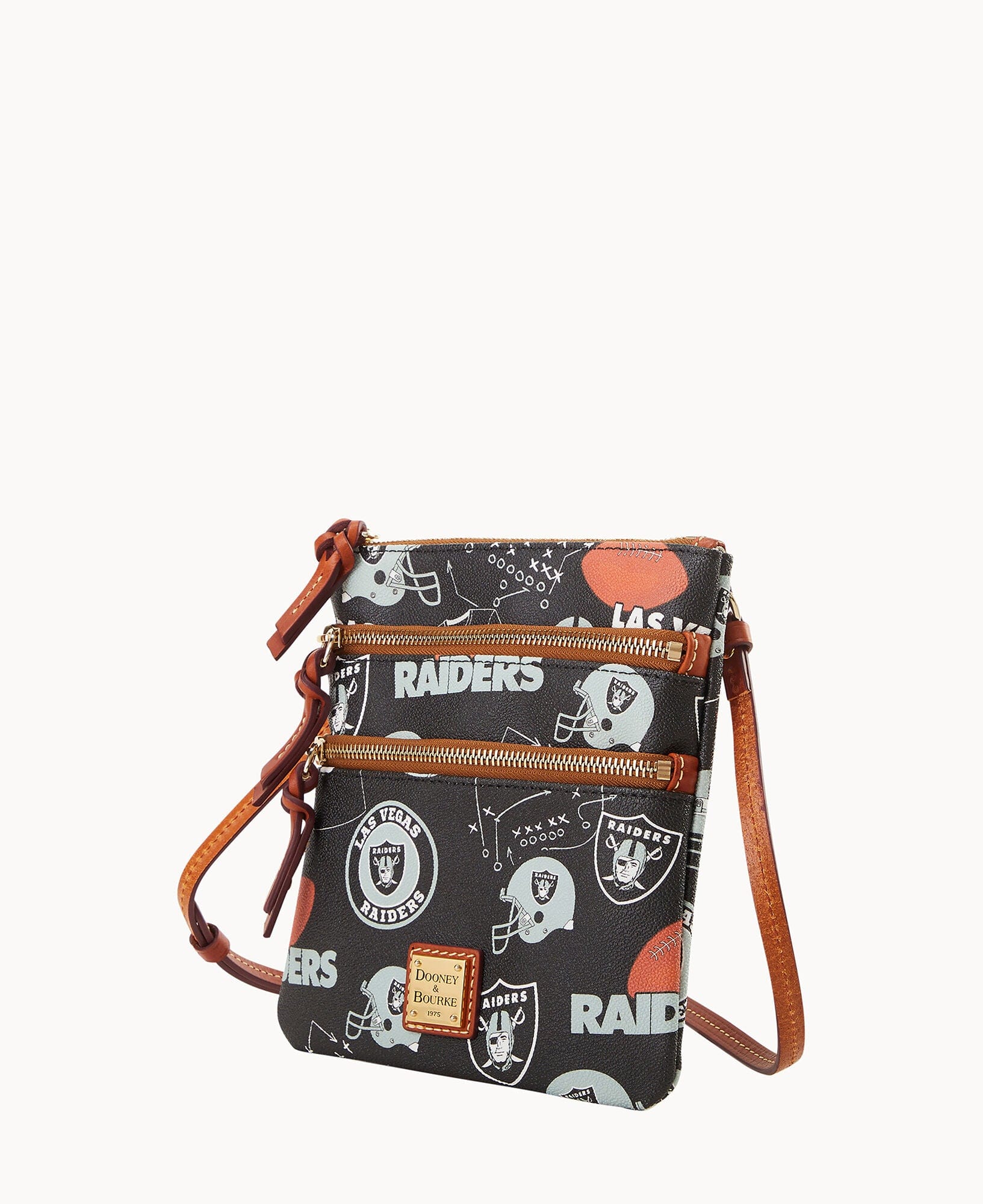 Dooney & Bourke NFL Raiders Triple Zip Crossbody