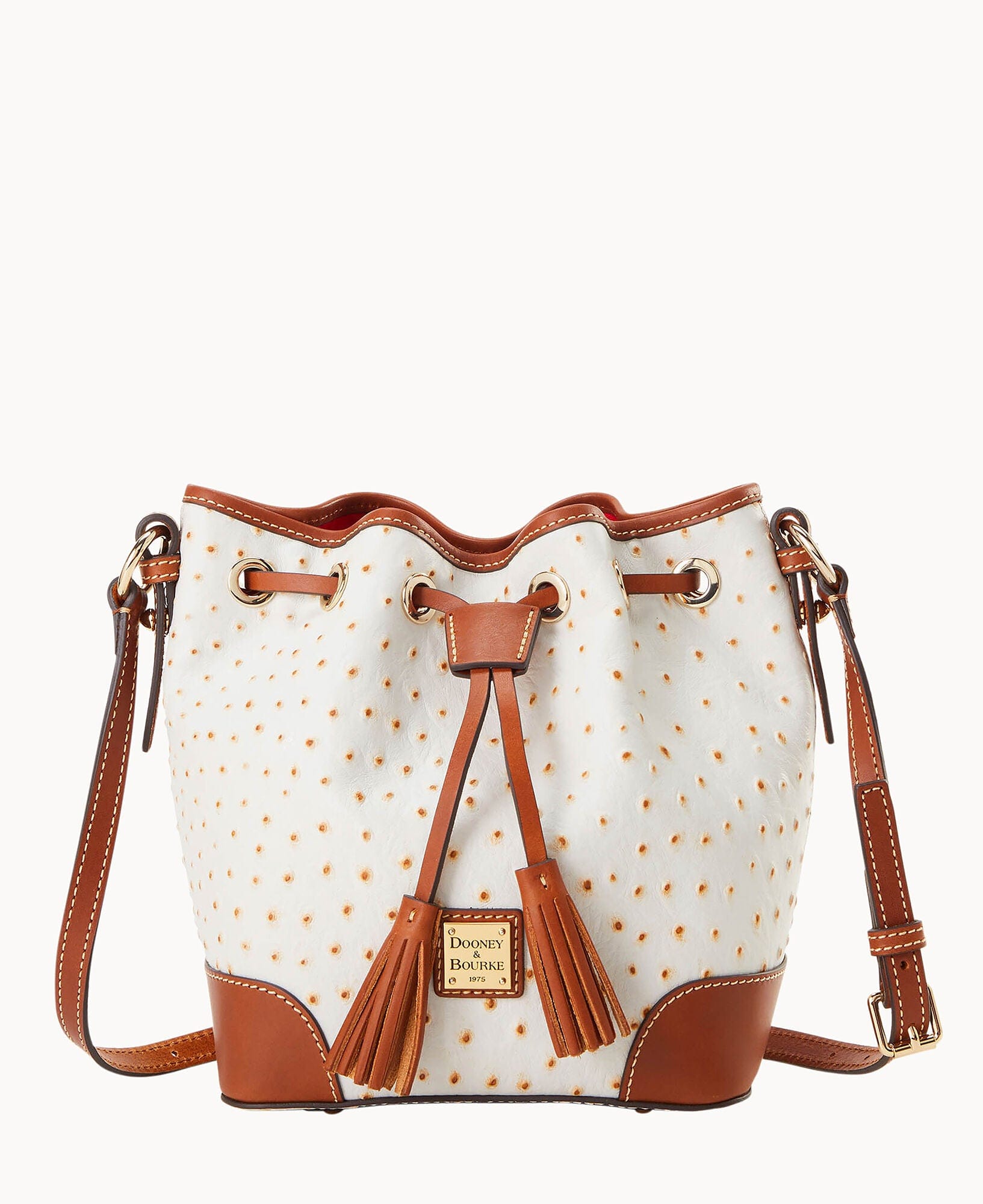 Dooney & Bourke Ostrich Crossbody Drawstring