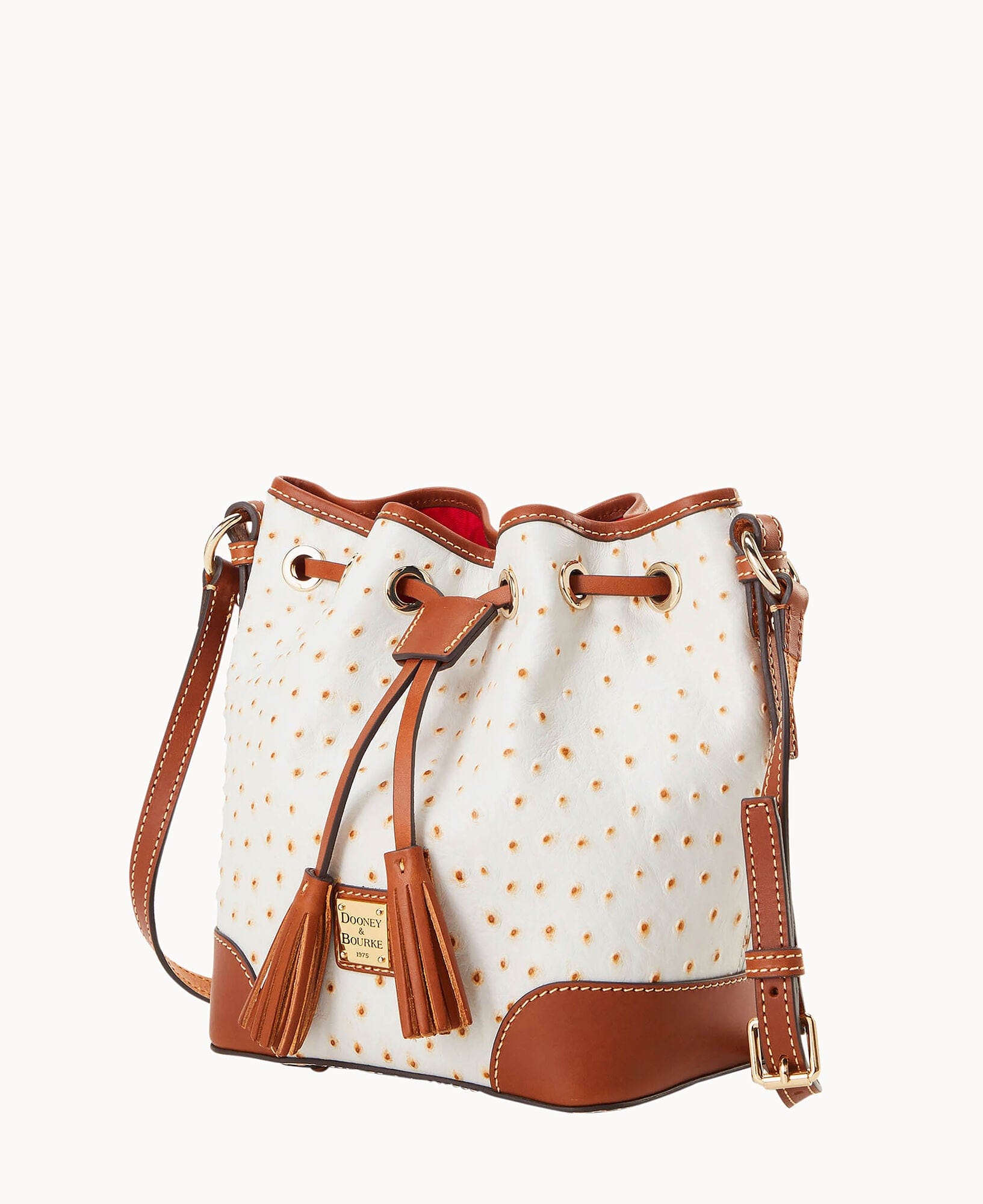 Dooney & Bourke Ostrich Crossbody Drawstring