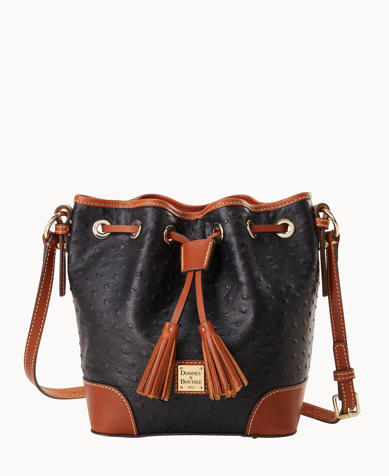 Dooney & Bourke Ostrich Crossbody Drawstring