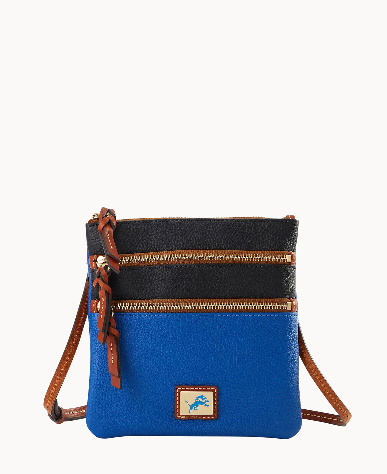 Dooney & Bourke NFL Lions Triple Zip Crossbody