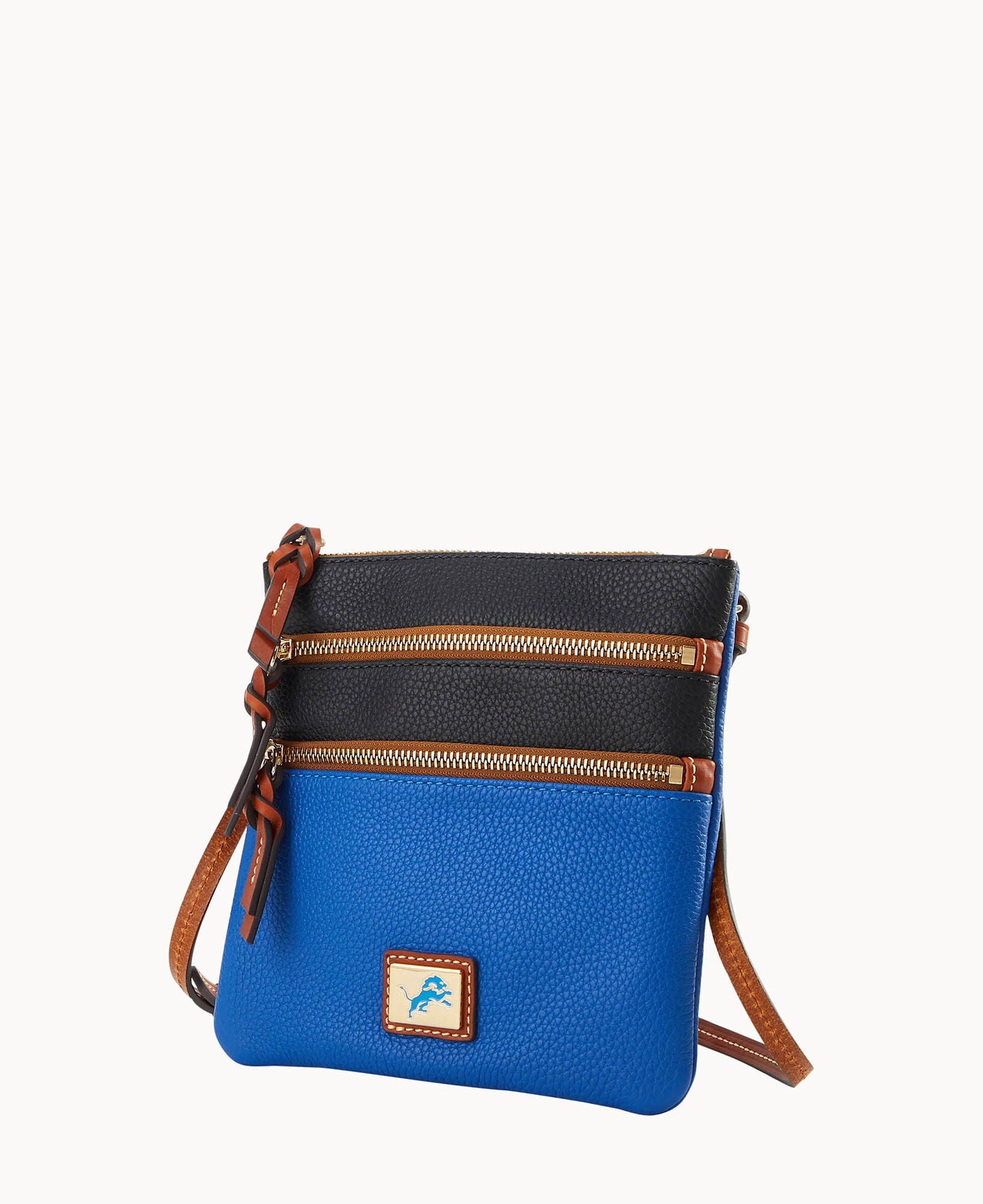 Dooney & Bourke NFL Lions Triple Zip Crossbody