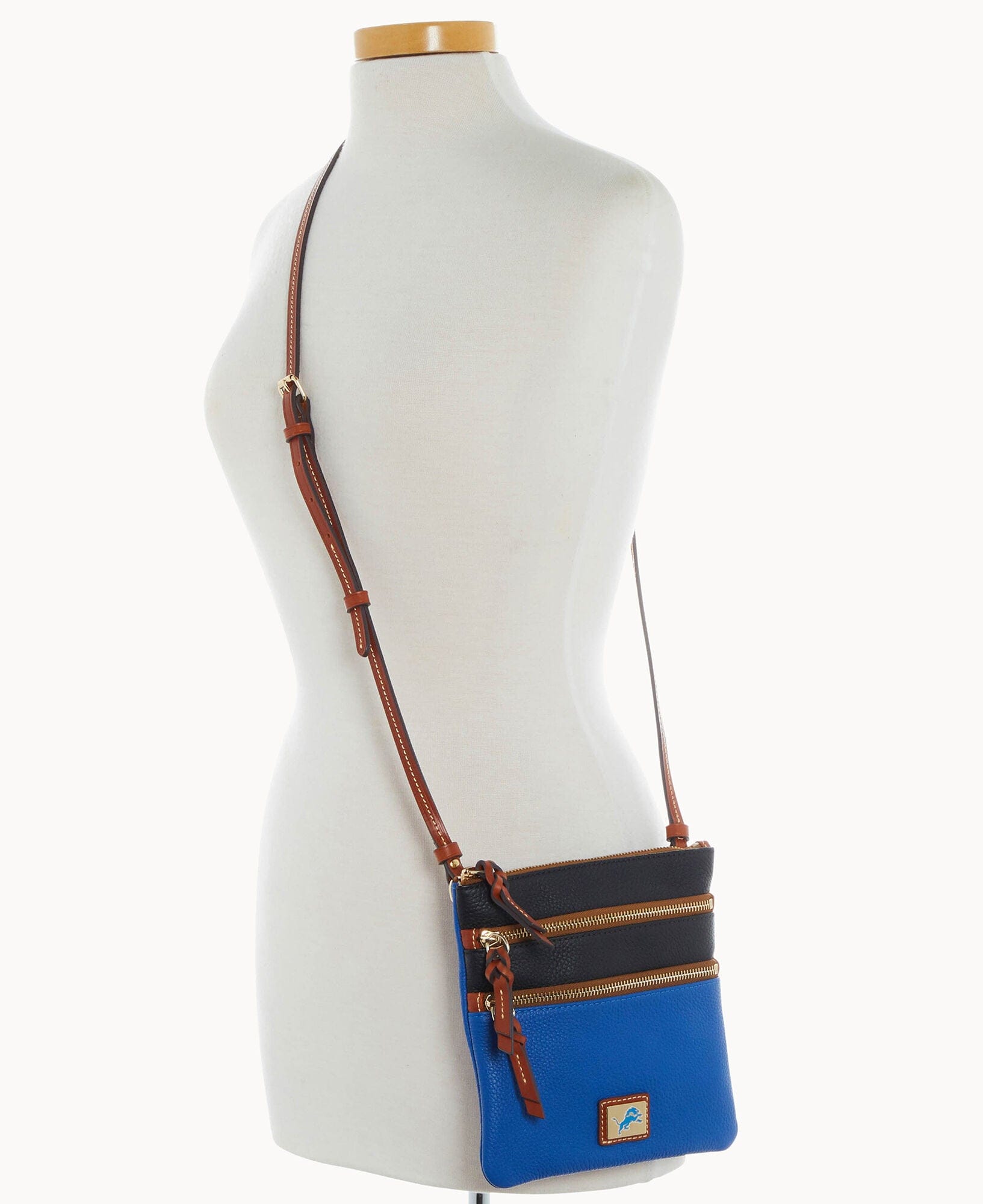 Dooney & Bourke NFL Lions Triple Zip Crossbody
