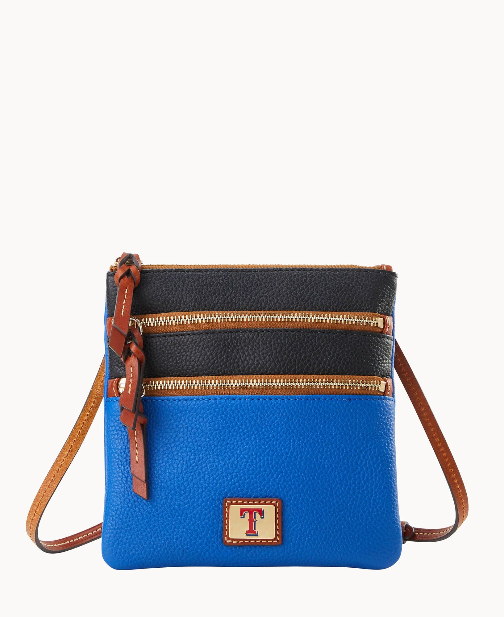 Dooney & Bourke MLB Rangers Triple Zip Crossbody
