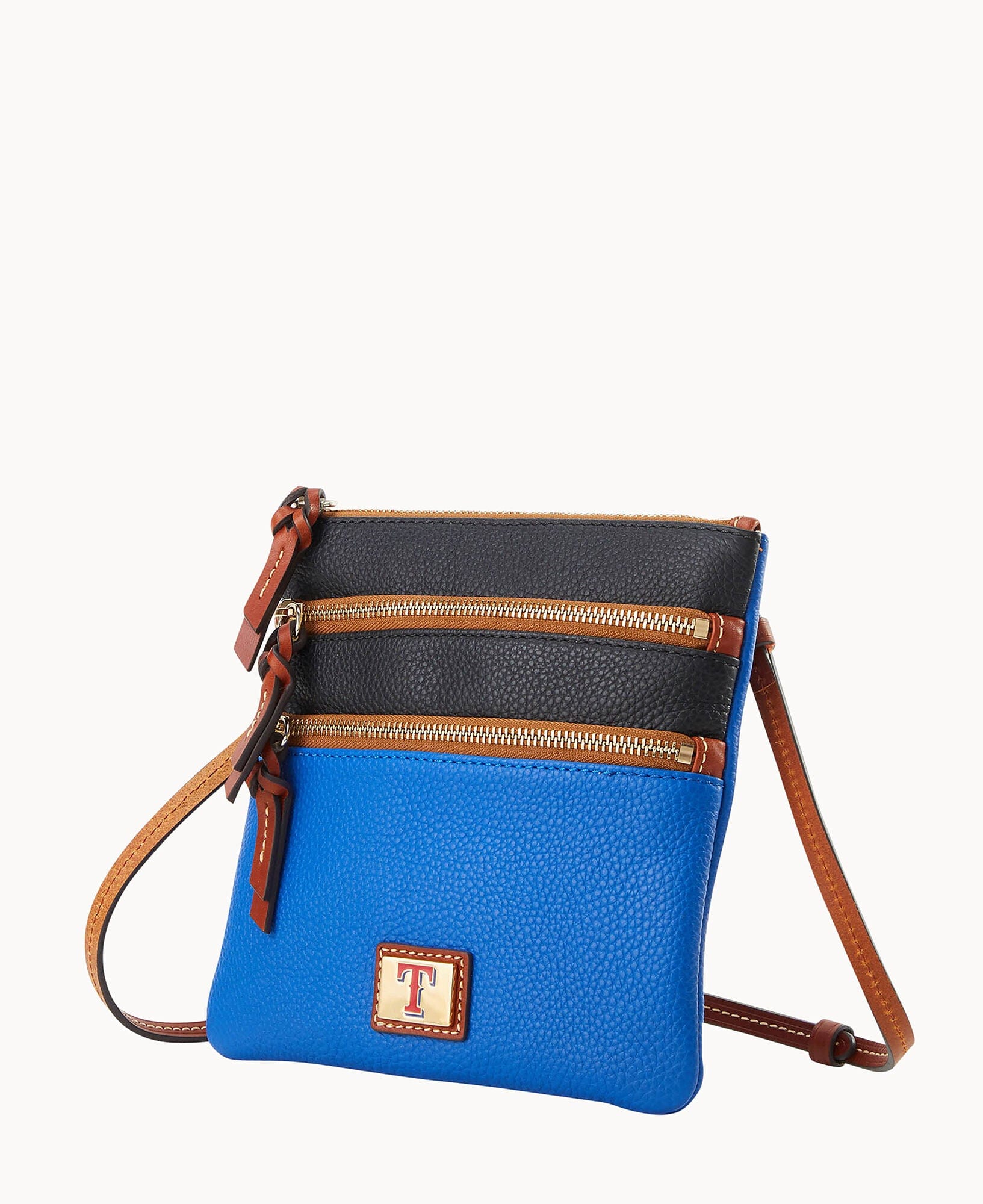 Dooney & Bourke MLB Rangers Triple Zip Crossbody