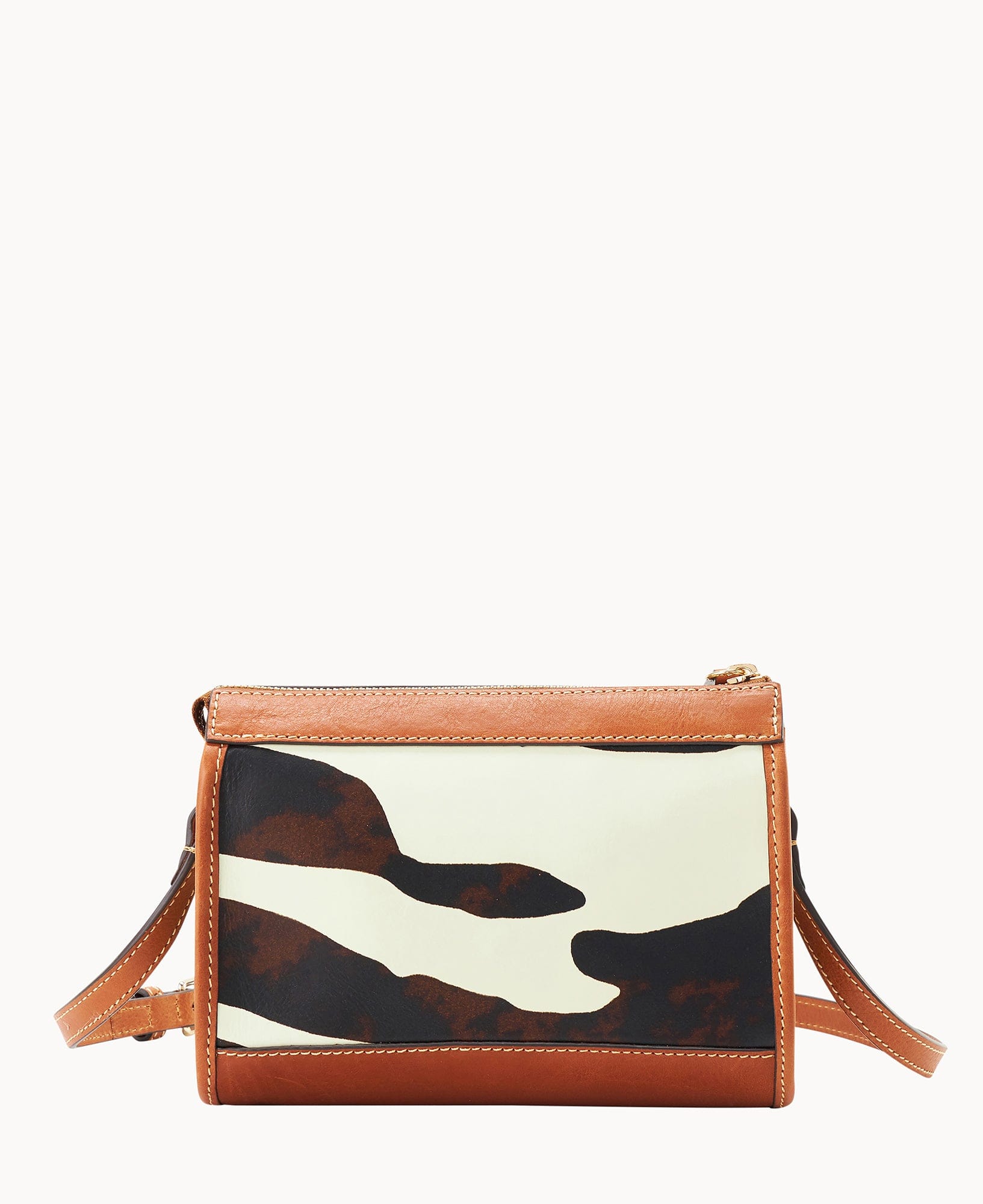 Dooney & Bourke Zebra Leather Zip Crossbody