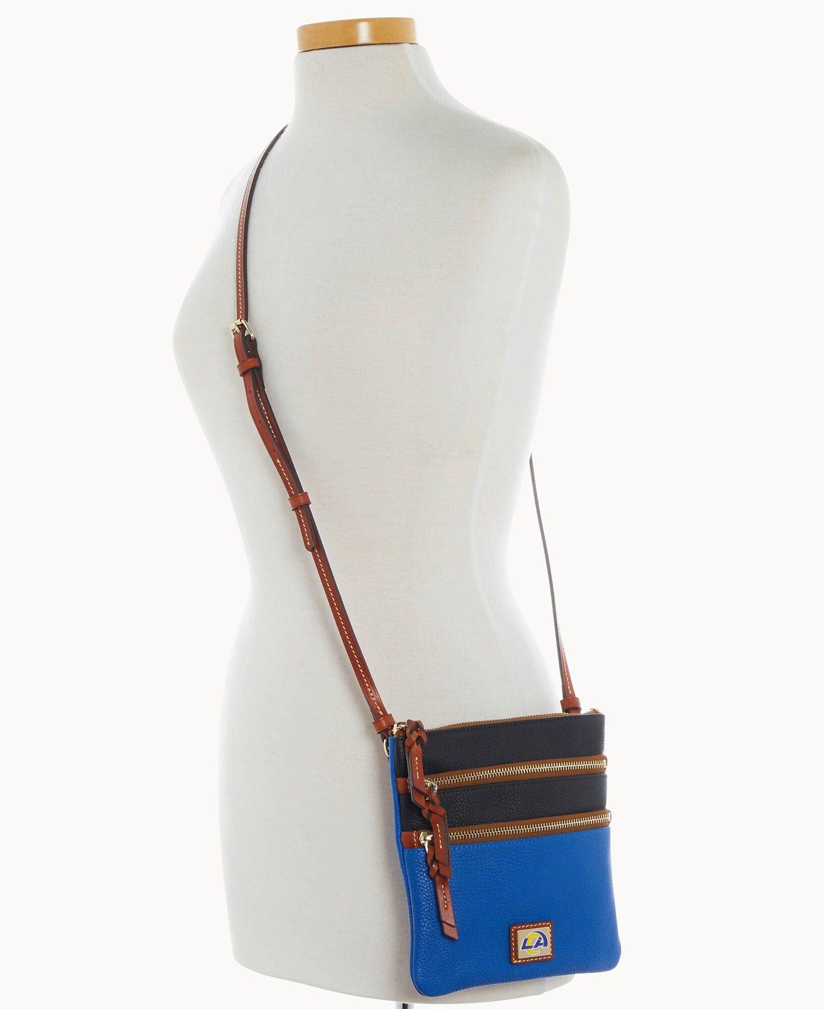 Dooney & Bourke NFL Rams Triple Zip Crossbody