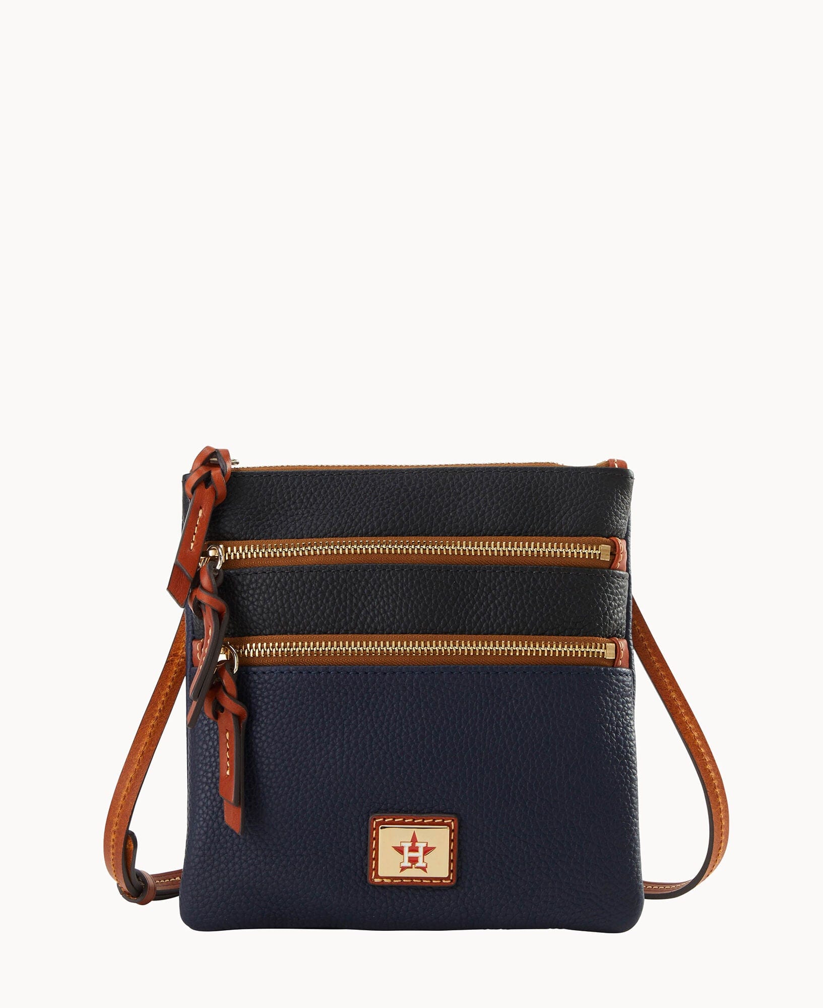 Dooney & Bourke MLB Astros Triple Zip Crossbody