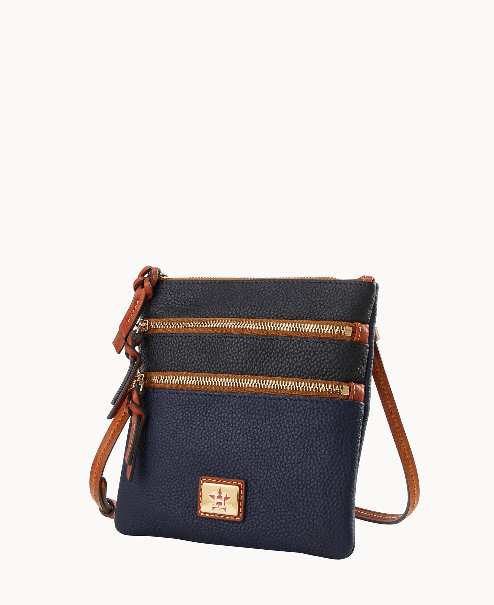 Dooney & Bourke MLB Astros Triple Zip Crossbody