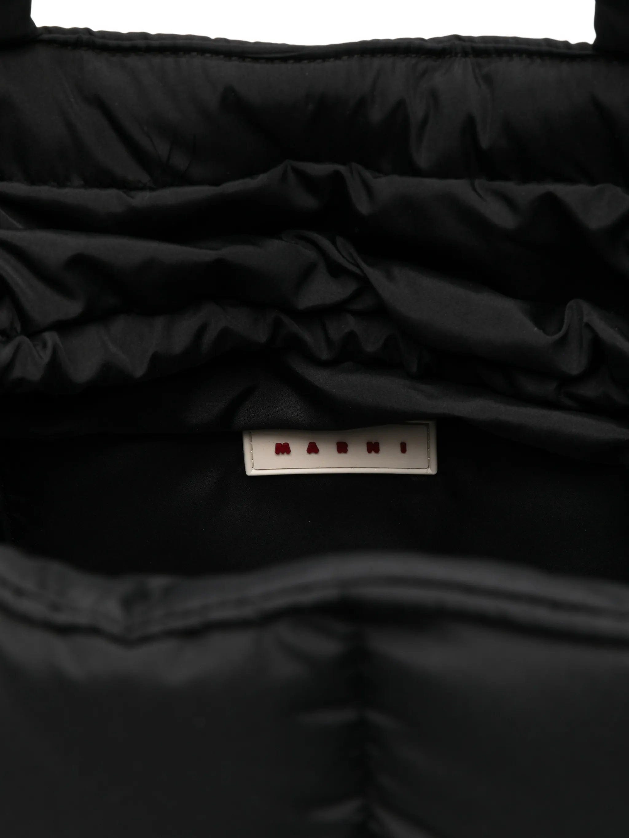 Marni padded logo tote bag