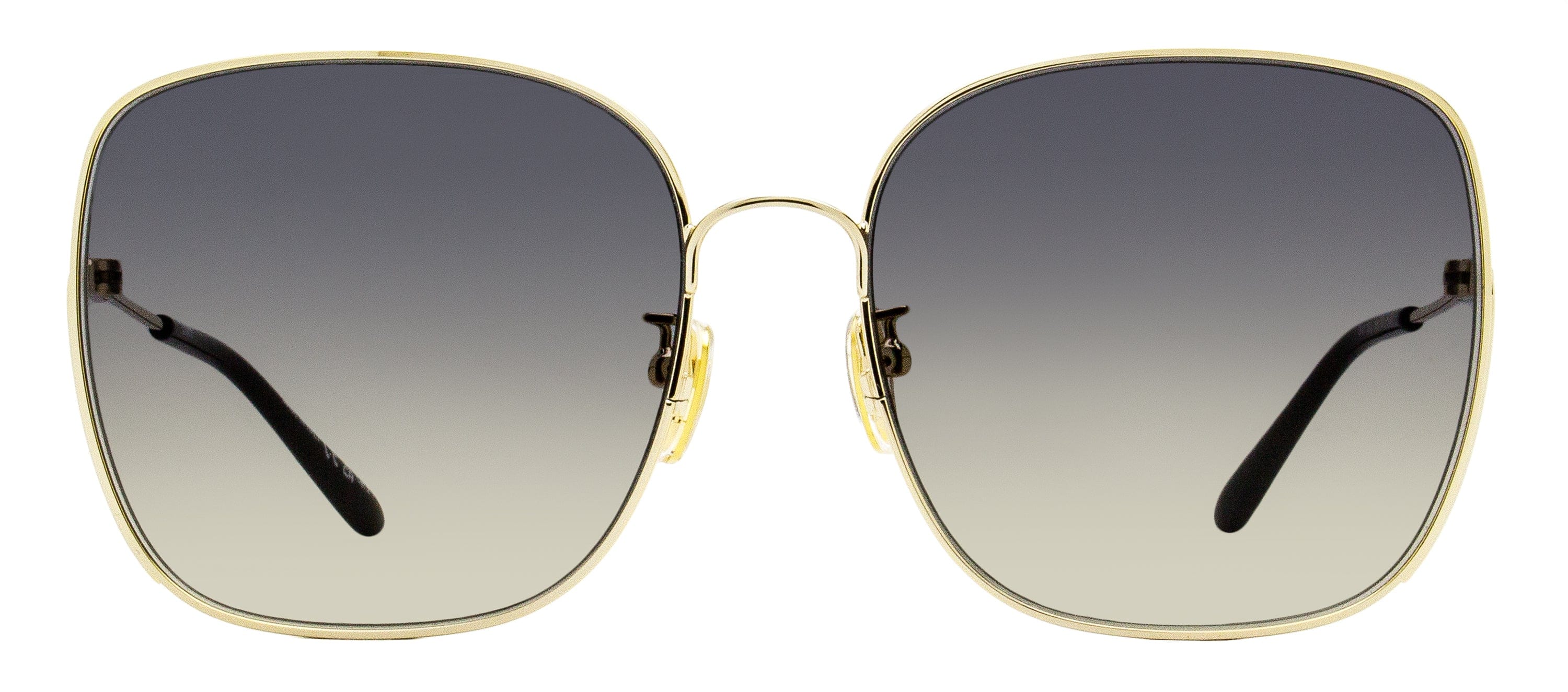 Chloe Square Sunglasses CH0170SA 001 Gold/Black 61 mm