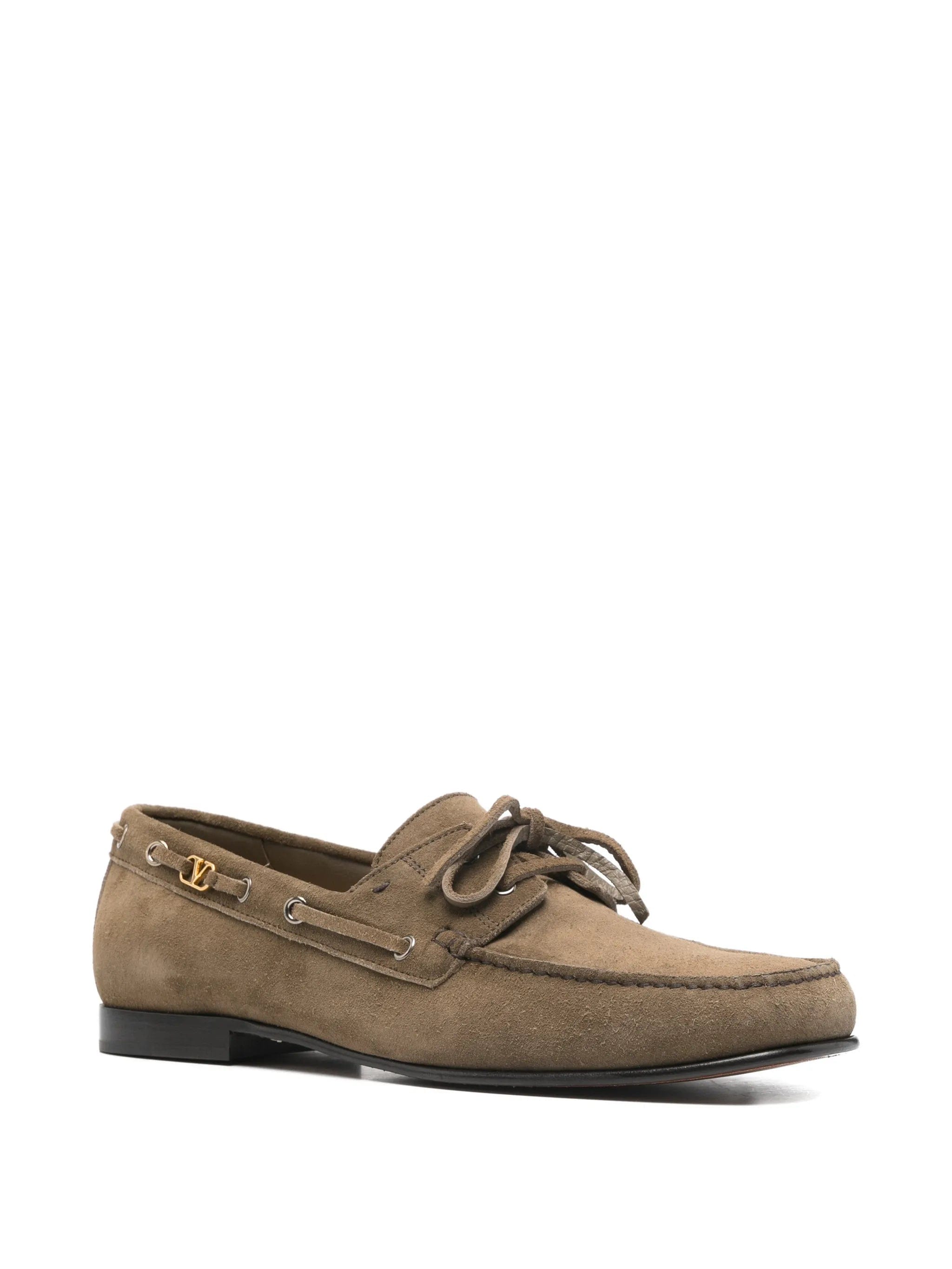 Valentino Garavani suede boat shoes