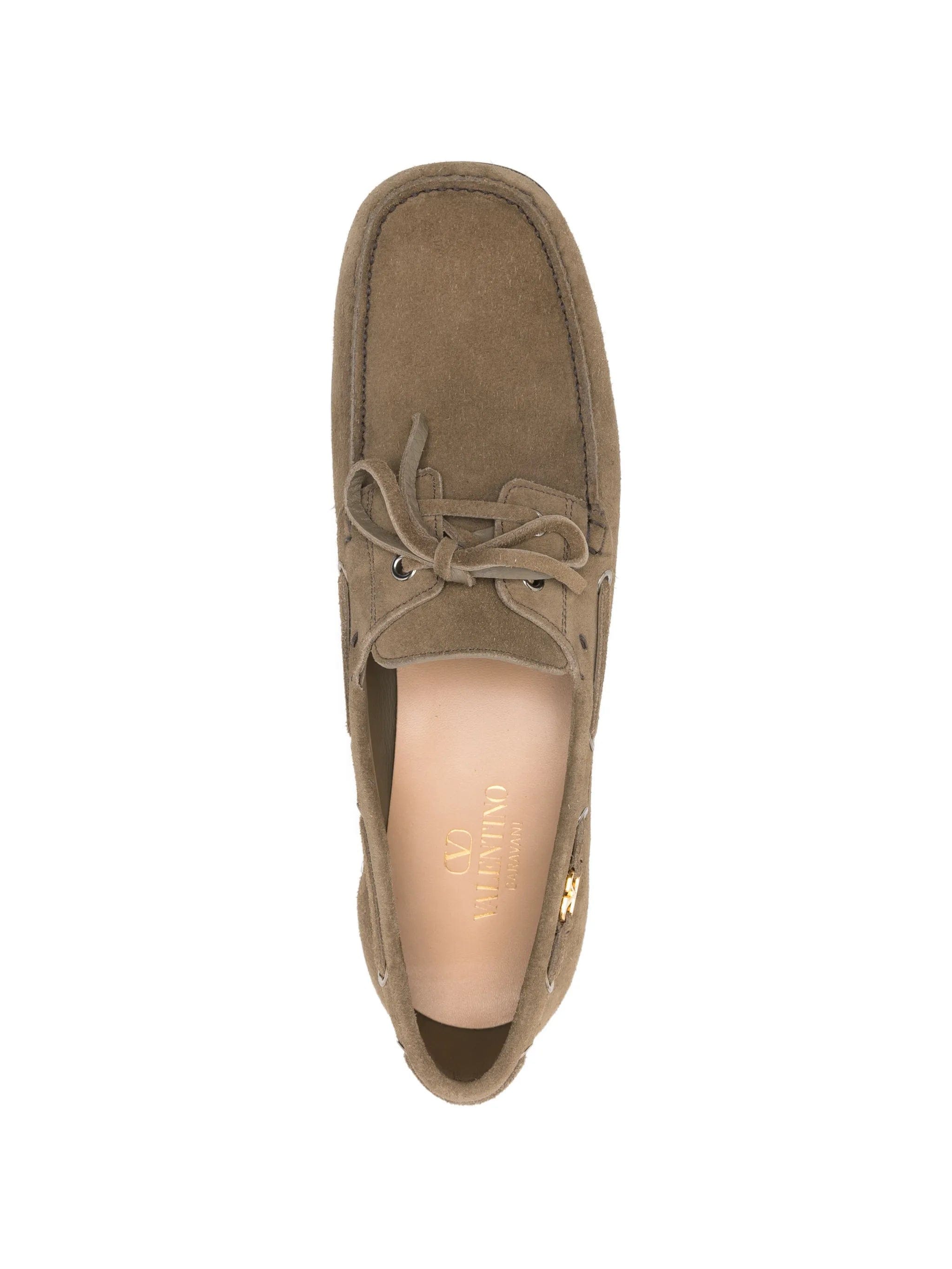 Valentino Garavani suede boat shoes