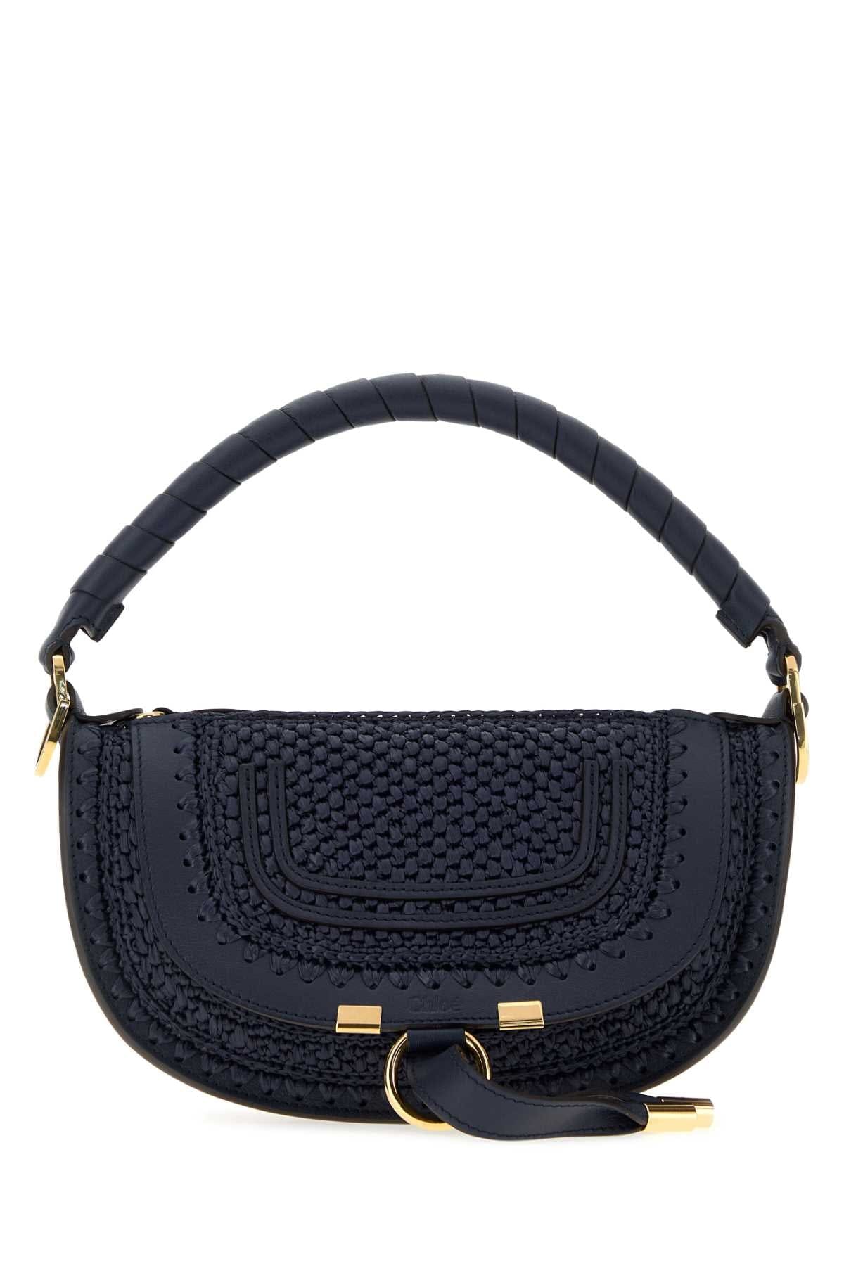 Chloé Macramé - Embellished Leather Shoulder Bag — Black
